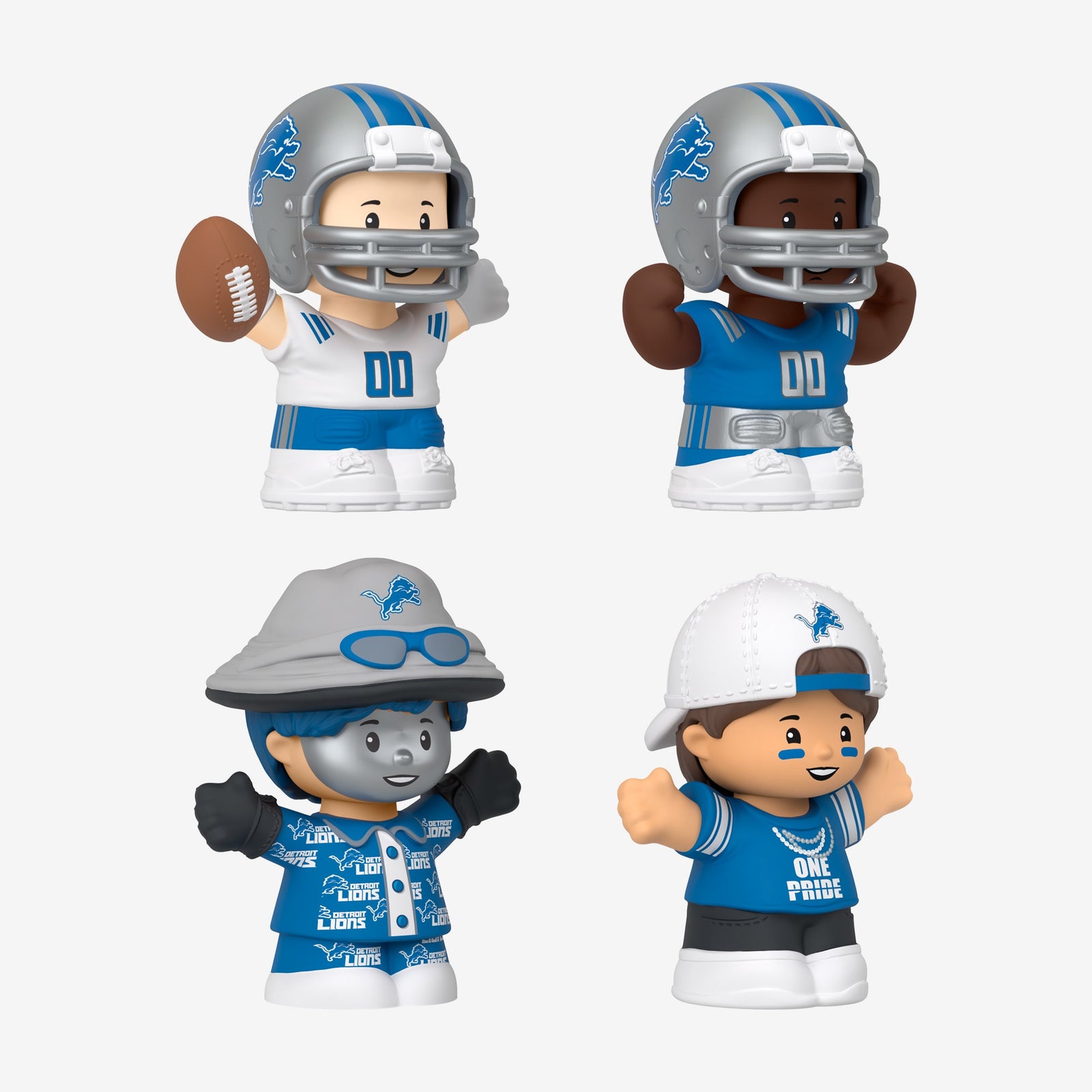 Little People Collector x NFL Detroit Lions Set
