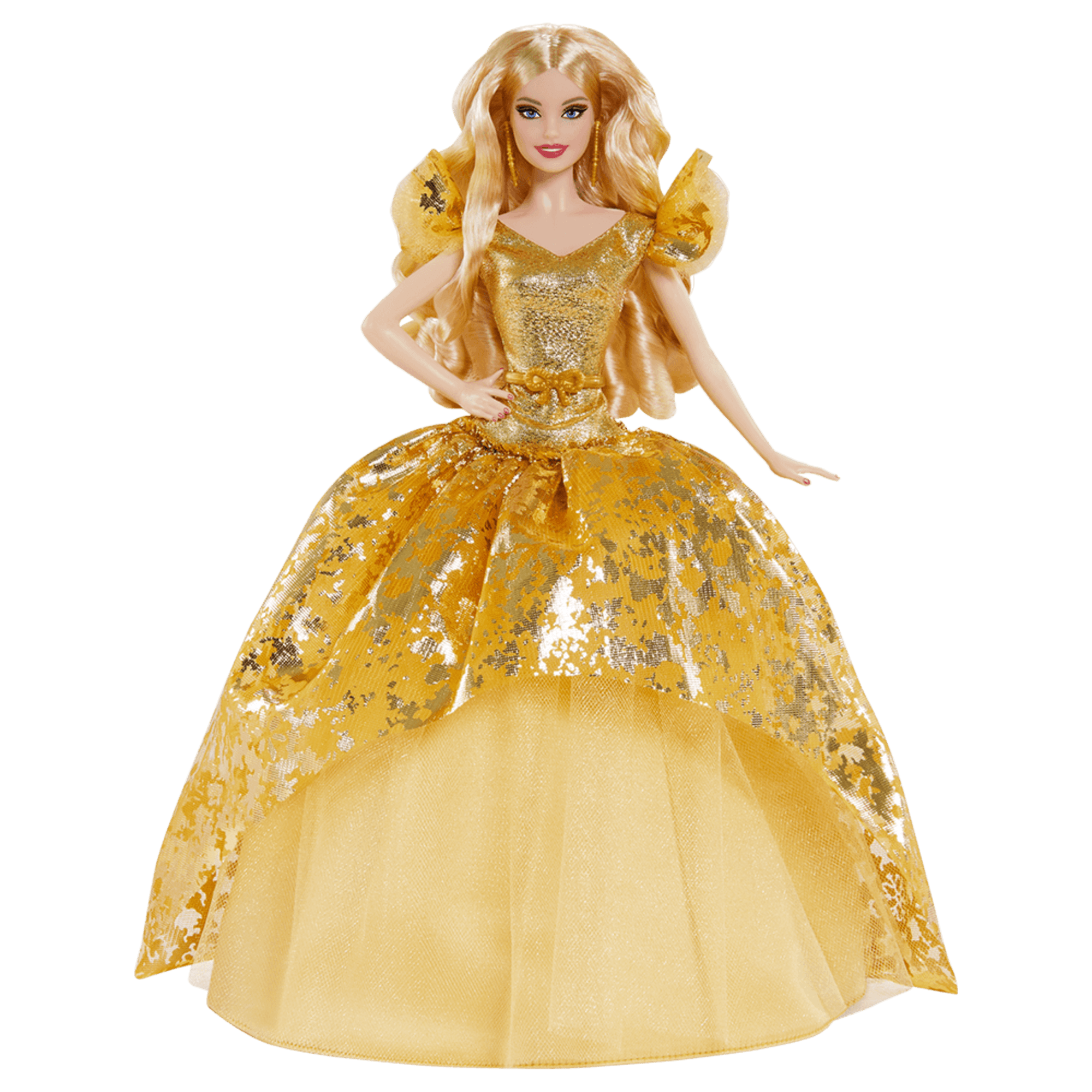 2020 Holiday Barbie Doll, Blonde Long Hair