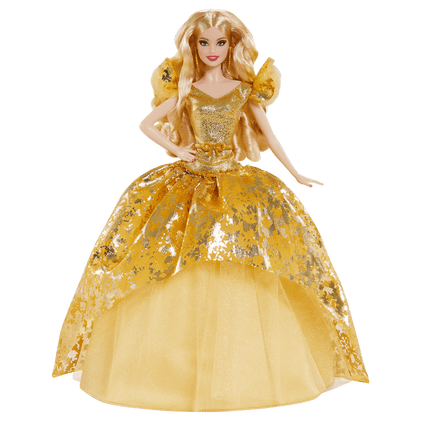 2020 Holiday Barbie Doll, Blonde Long Hair