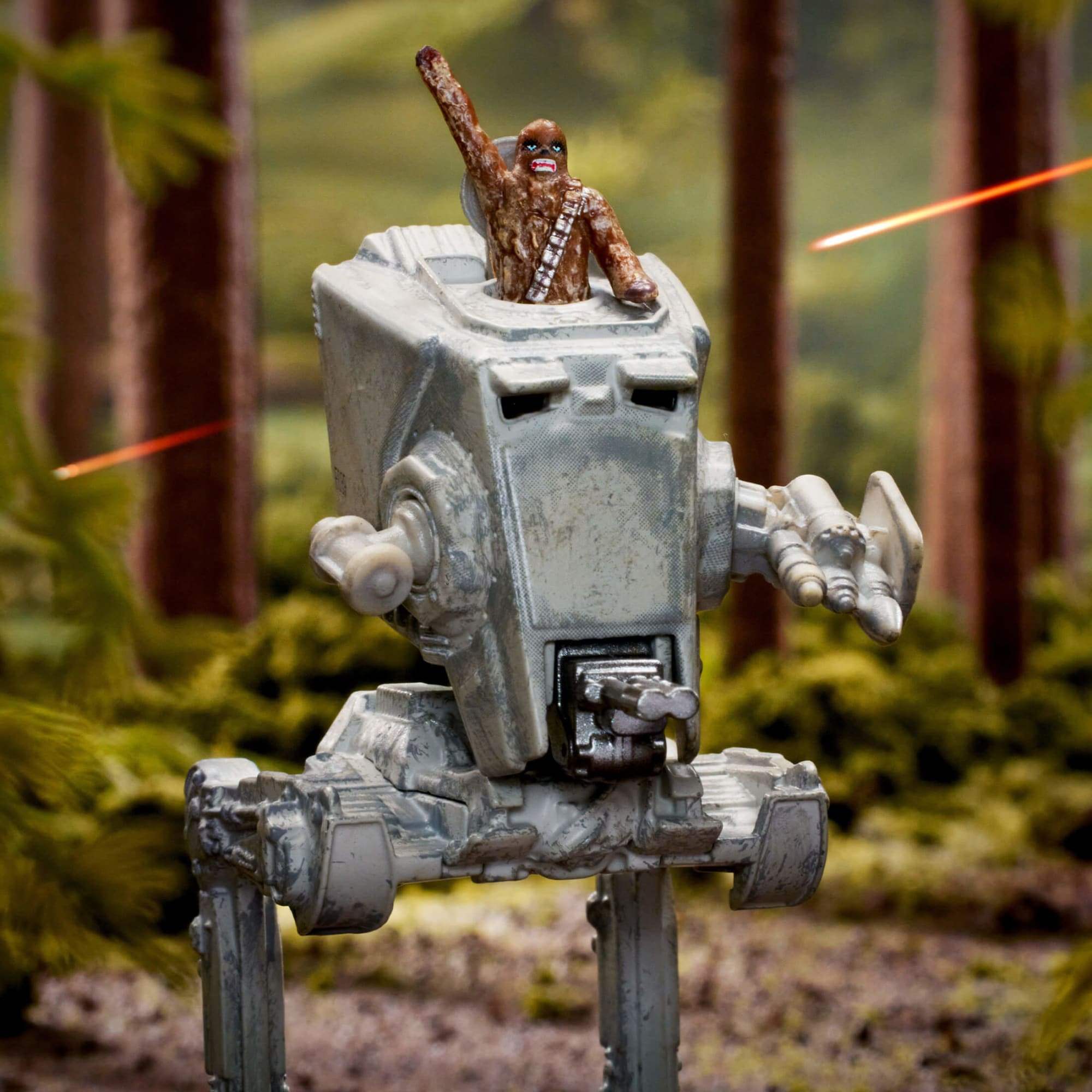 Star Wars Starships Select AT-ST With Chewbacca