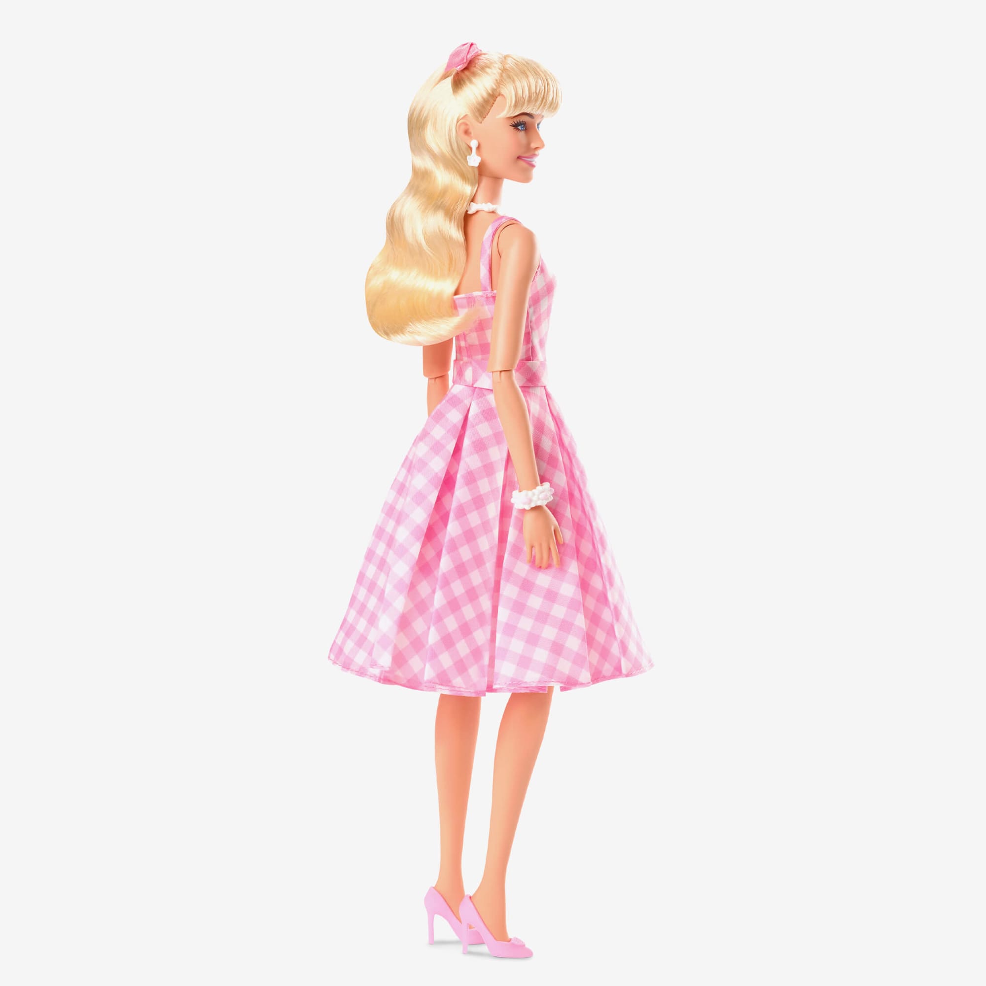 Barbie Daisy Cafe 2003 Mattel Pink Red Daisy Print Dress Doll Toy Movie