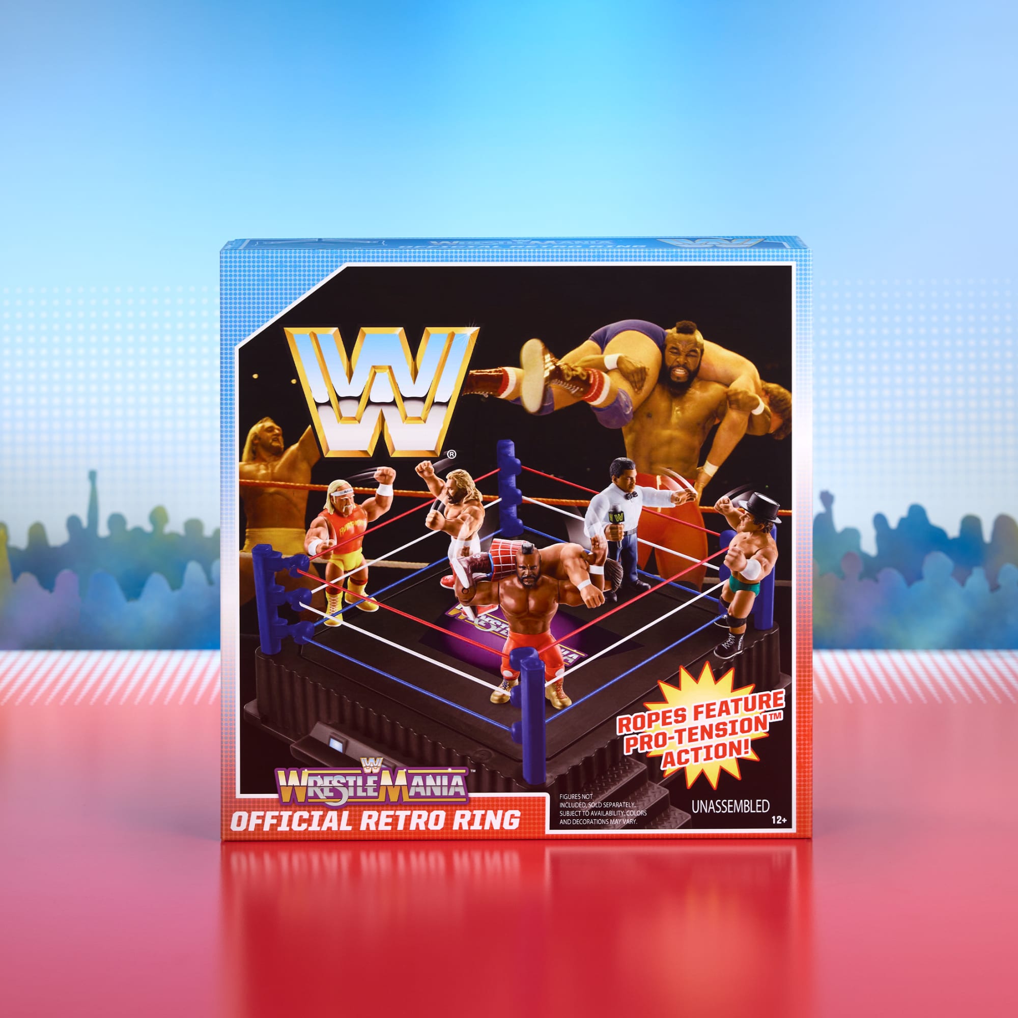 WWE Retro WrestleMania Ring for Retro Action Figures – Mattel ...