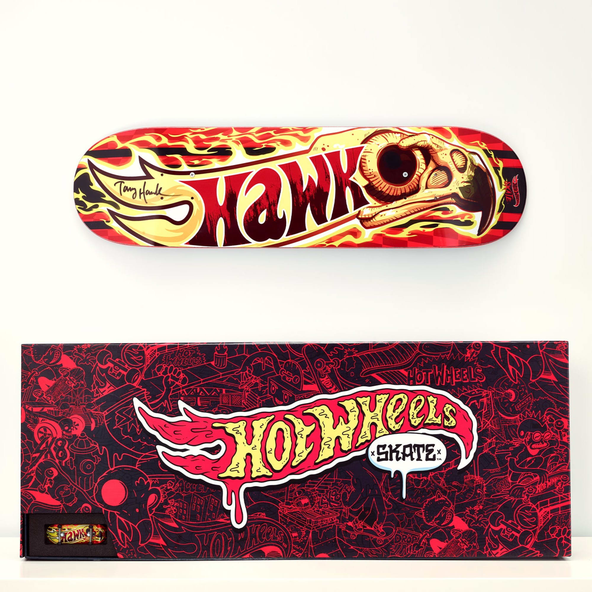 Tony Hawk x Hot Wheels Skate, Wildfire Deck & Fingerboard