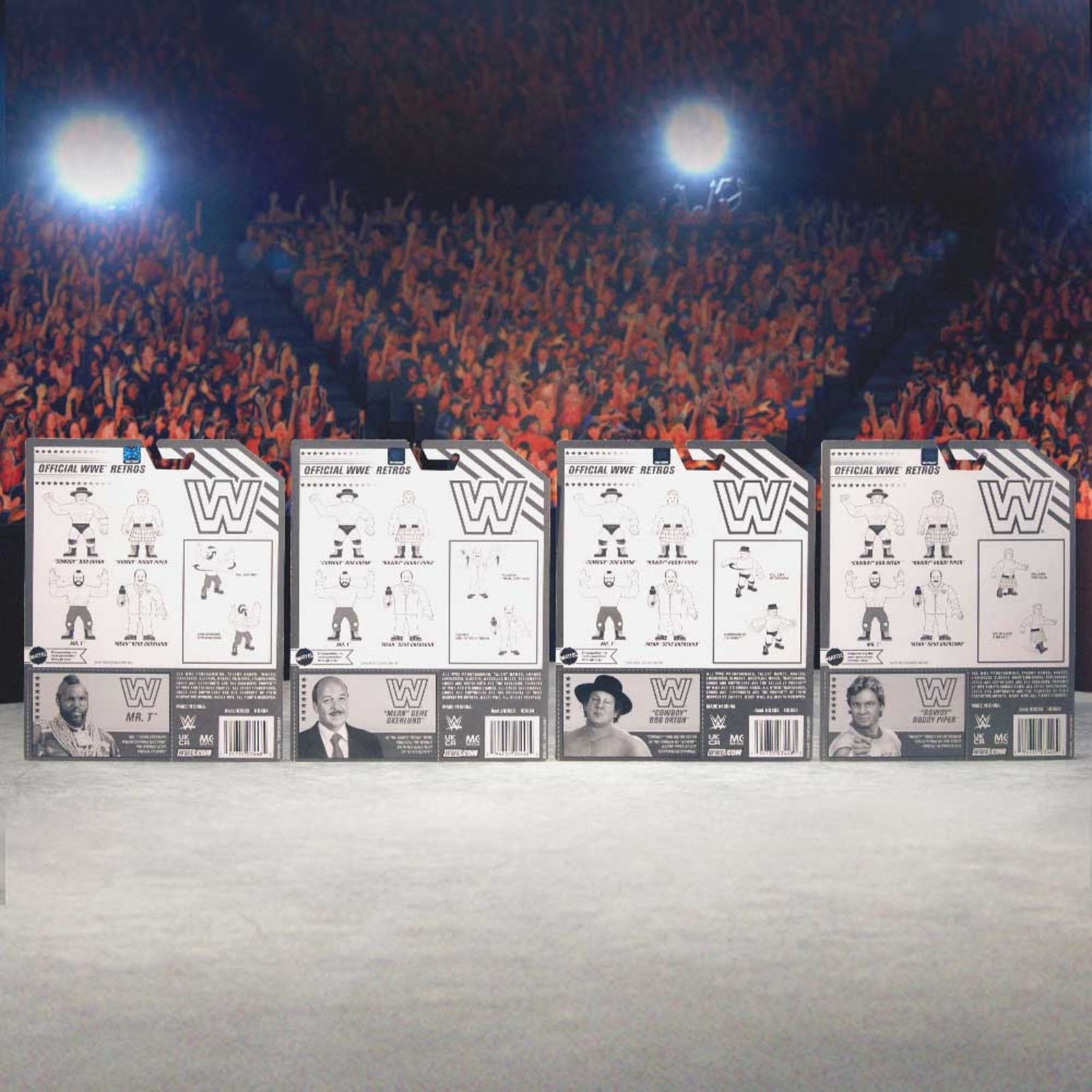 WWE Retro Figures Set Wave 1