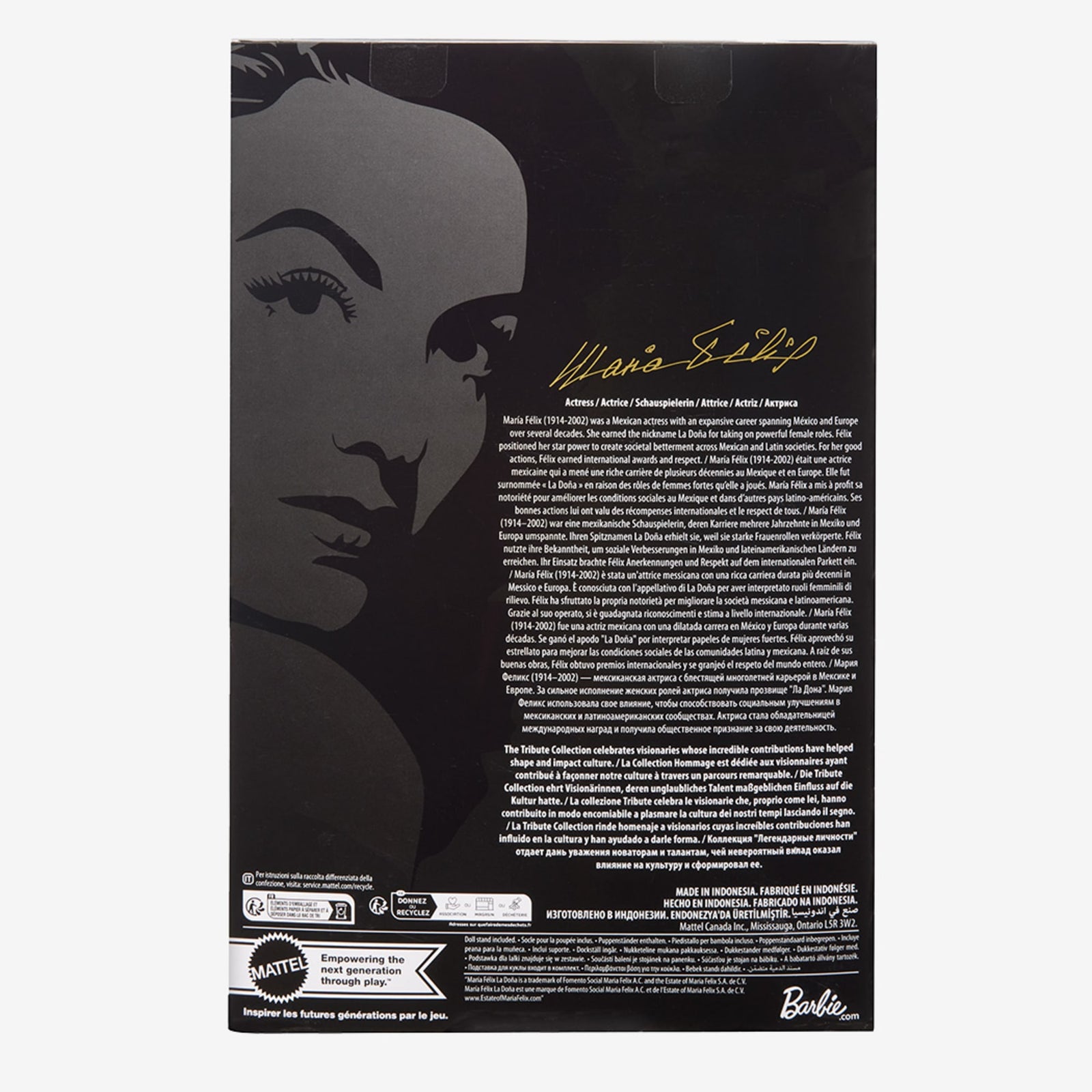 María Félix BARBIE Tribute Collection Doll