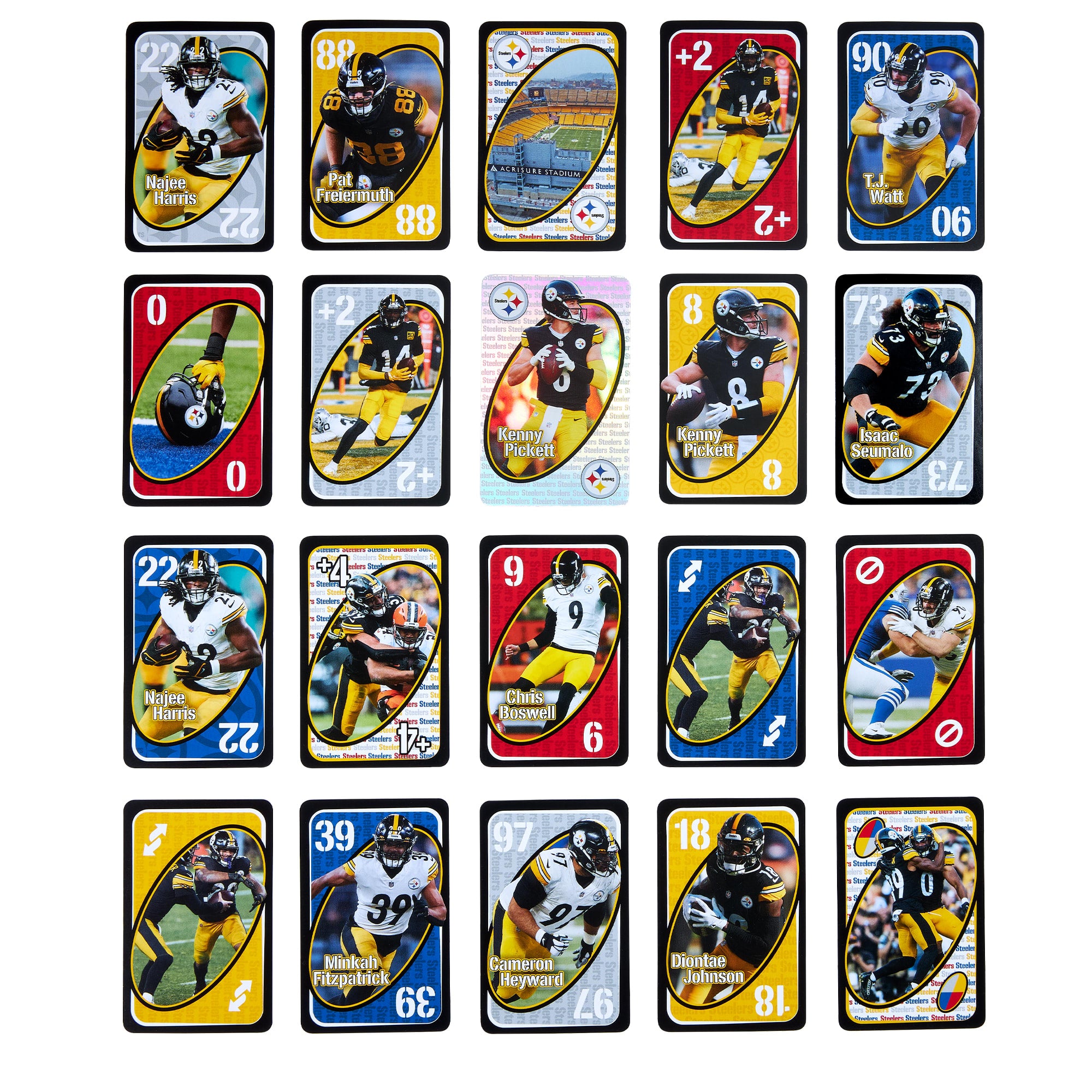 UNO Fandom NFL Pittsburgh Steelers Game Deck