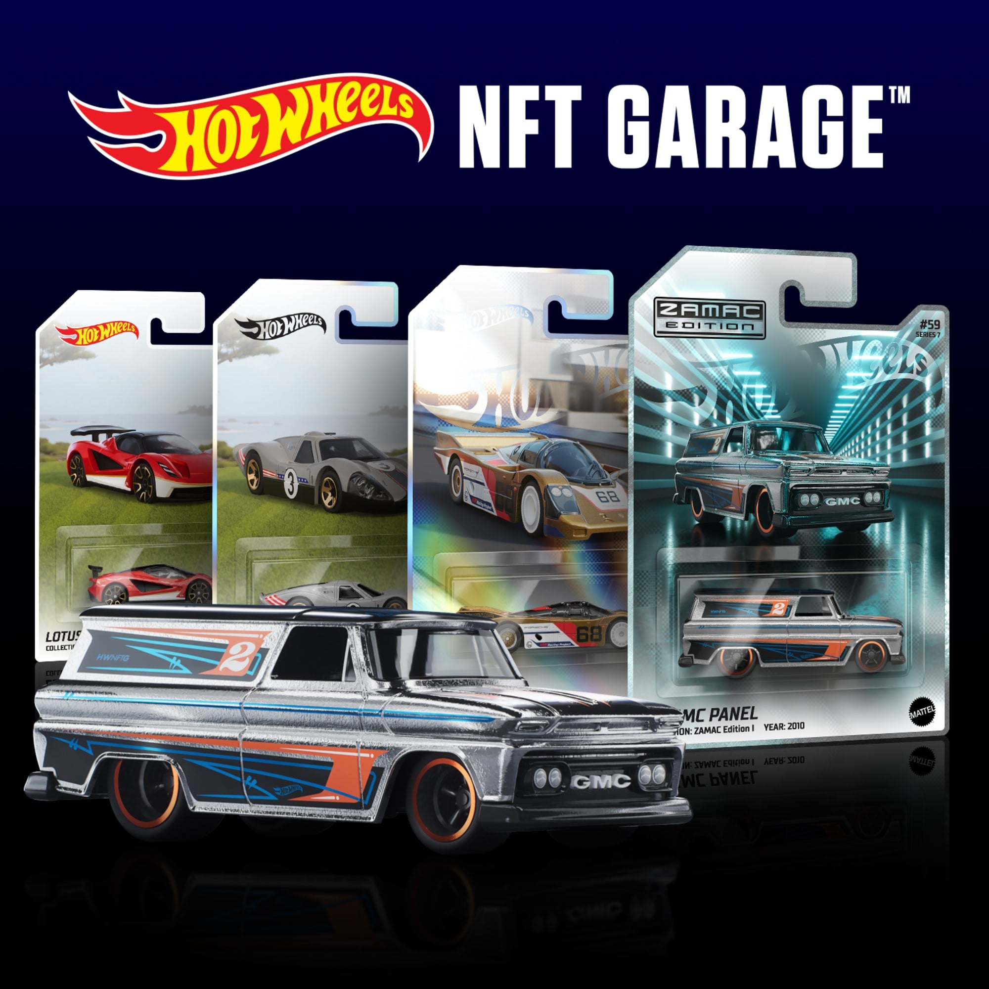 Hot Wheels NFT Garage Series 7: Premium Pack of 5 Virtual Collectibles