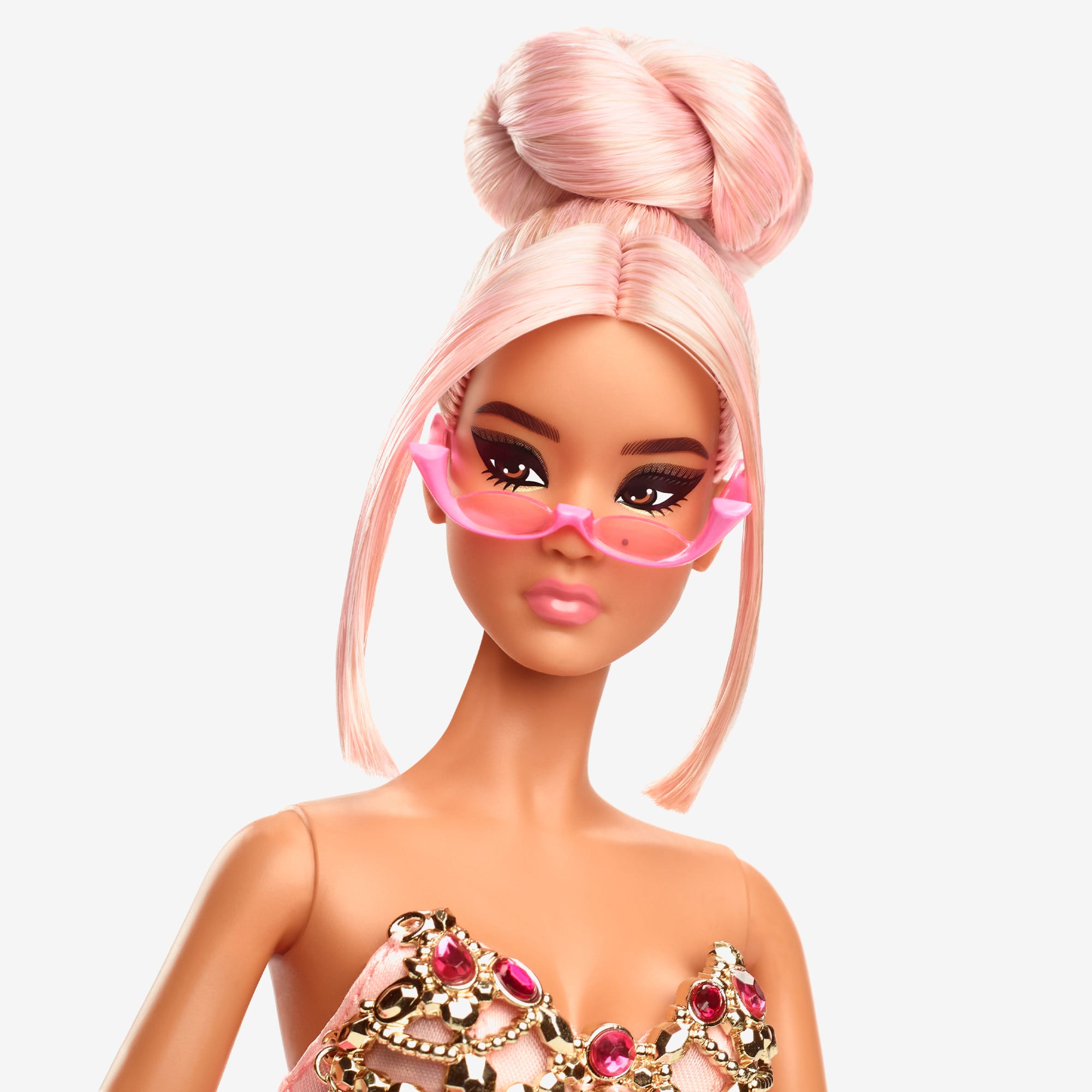 Barbie Clothes : Peachy Pink Pantyhose MATTEL 🍑Excellent 🍑 free US Ship  🍑