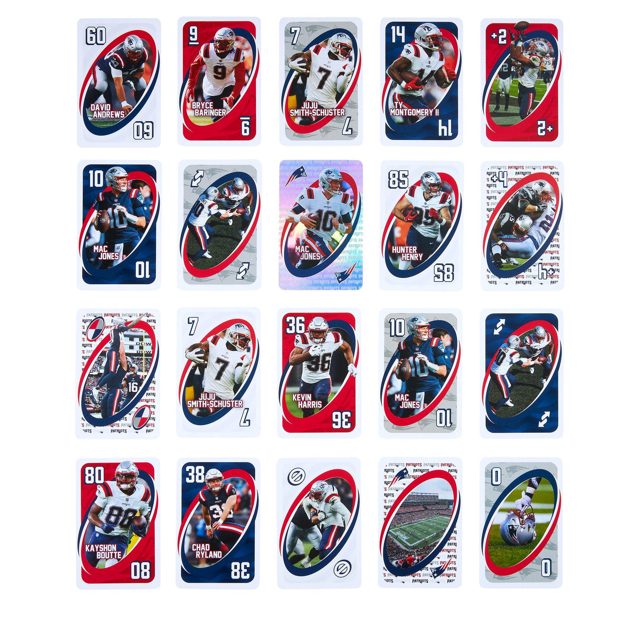 UNO Fandom NFL New England Patriots Game Deck