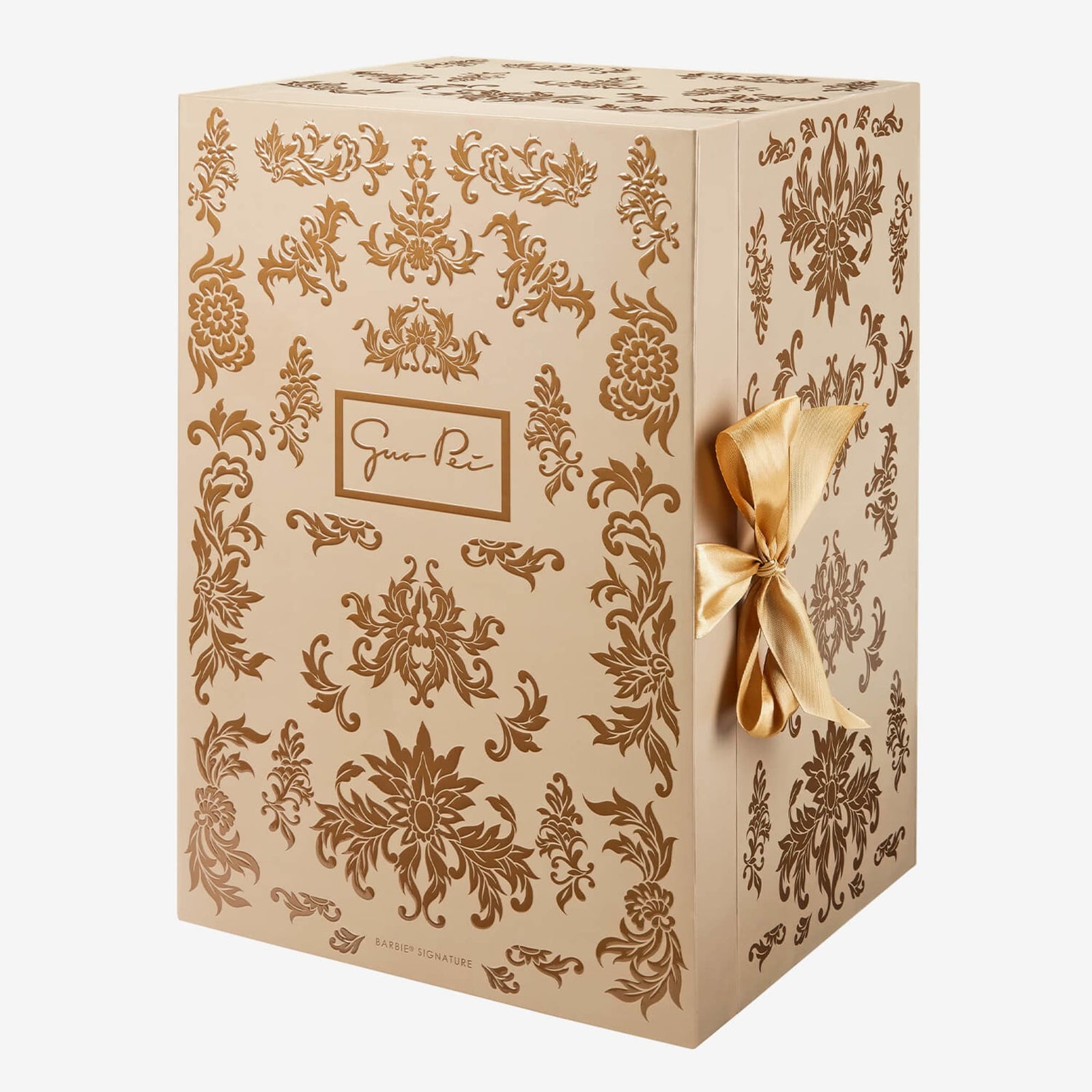 Guo Pei Barbie Doll Wearing Golden-Yellow Gown