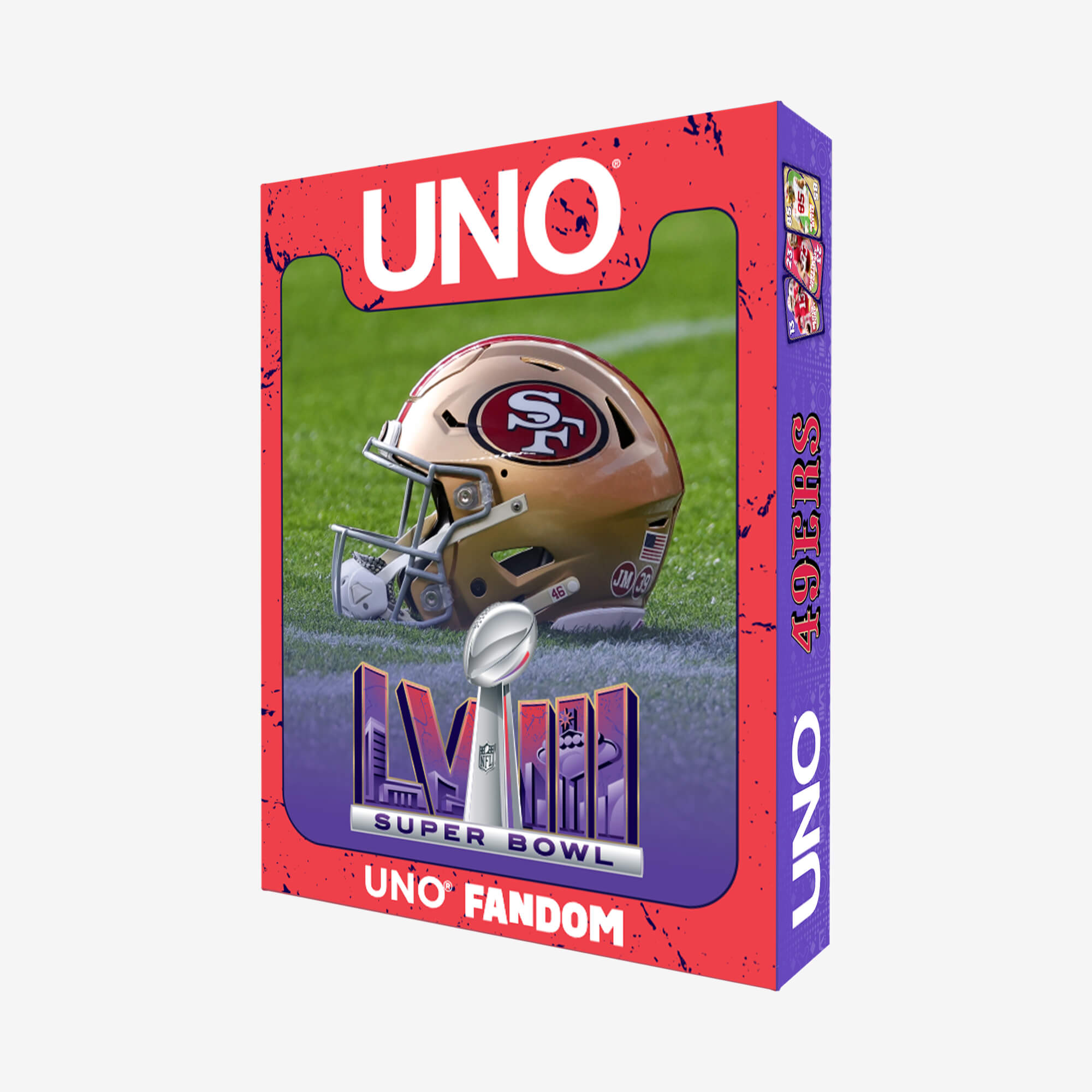 UNO LVIII Super Bowl Card Game San Francisco 49ers