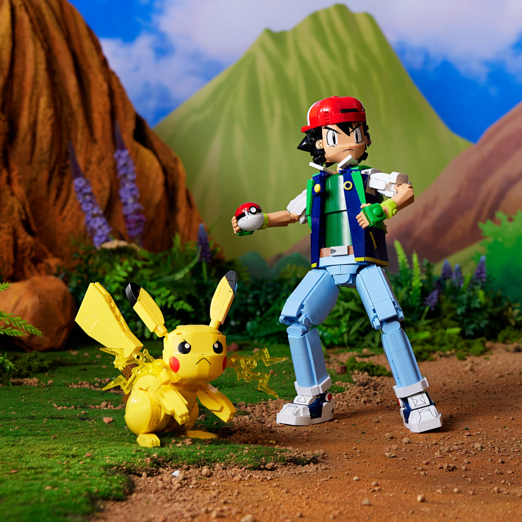 MEGA Ash & Pikachu: Path to Victory Set | Mattel Creations
