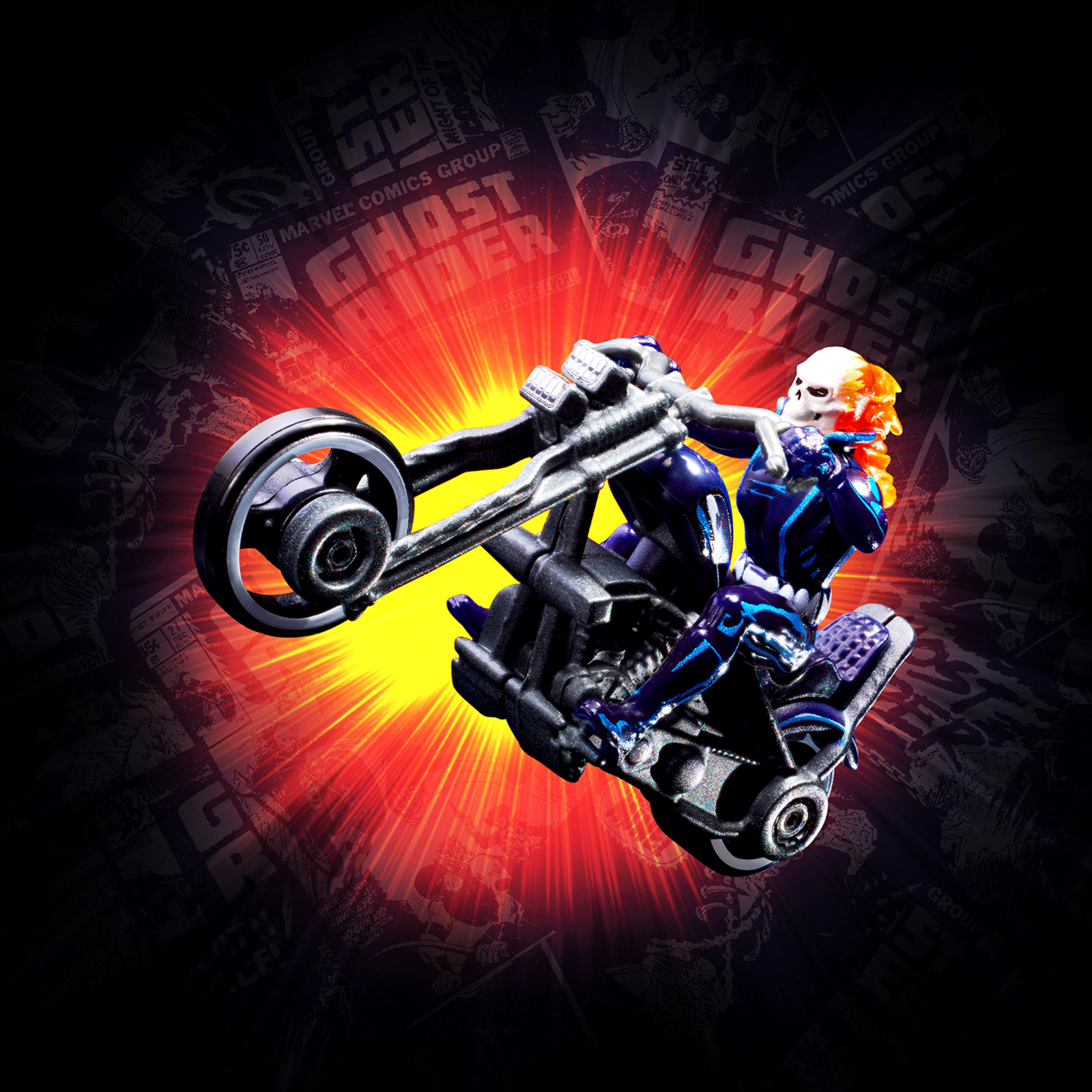 Hot Wheels MARVEL Ghost Rider Motorcycle & Figure