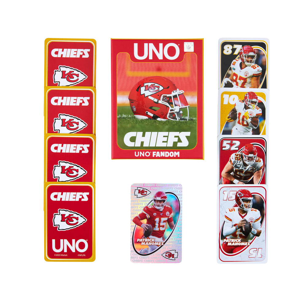 UNO Fandom NFL Kansas City Chiefs Game Deck