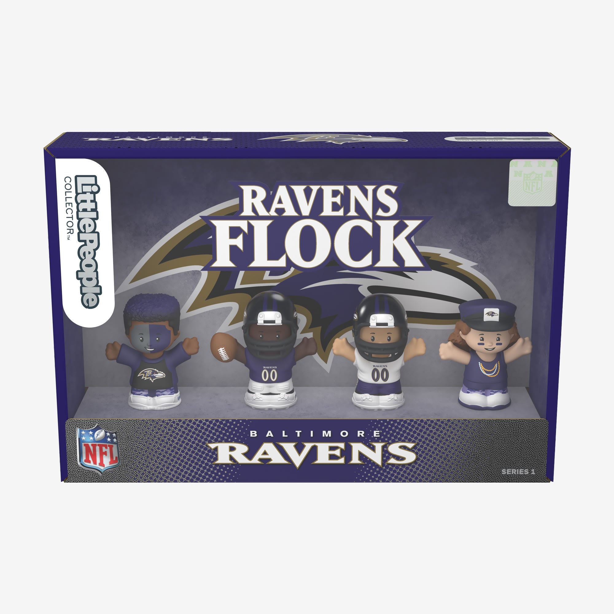 Little People Collector x NFL Baltimore Ravens Set