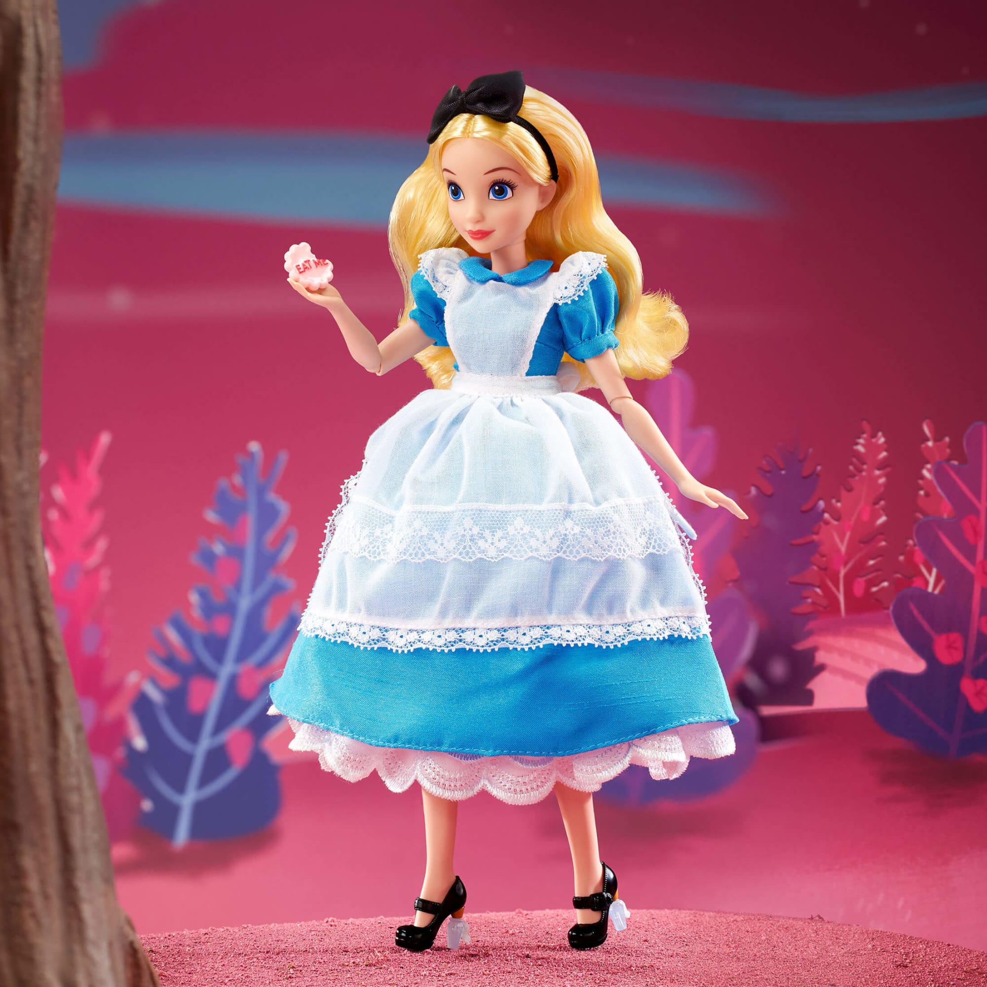 Barbie doll dressed as alice in wonderland