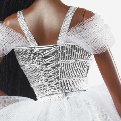 2021 Holiday Barbie Doll, Brunette Braids