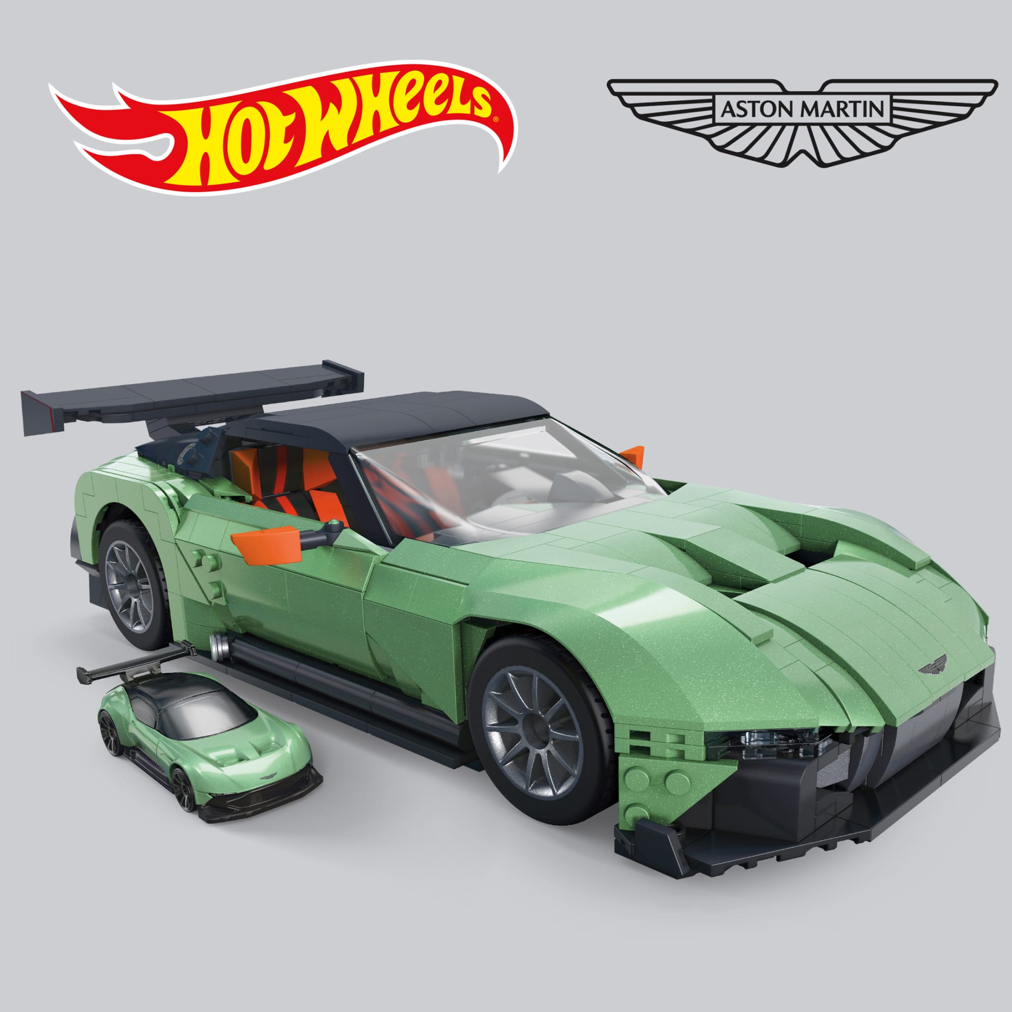 Mega Hot Wheels Aston Martin Vulcan Collectible Building Set - 986pcs :  Target