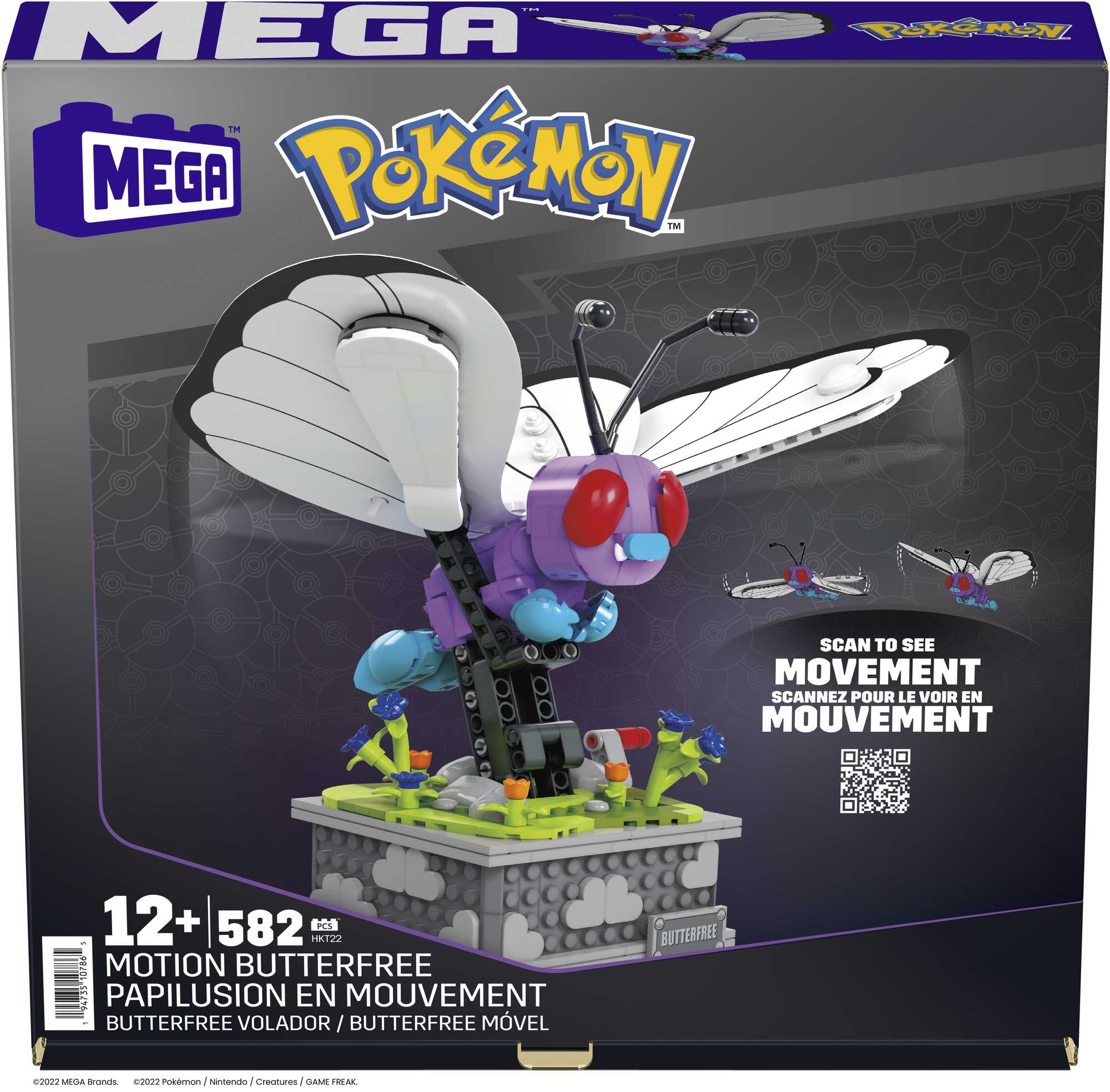 Pokémon Motion Butterfree with Motion Brick Building Set by MEGA