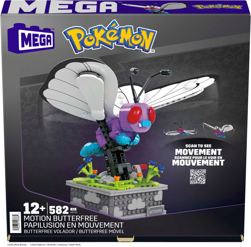 Pokémon Motion Butterfree with Motion Brick Building Set by MEGA
