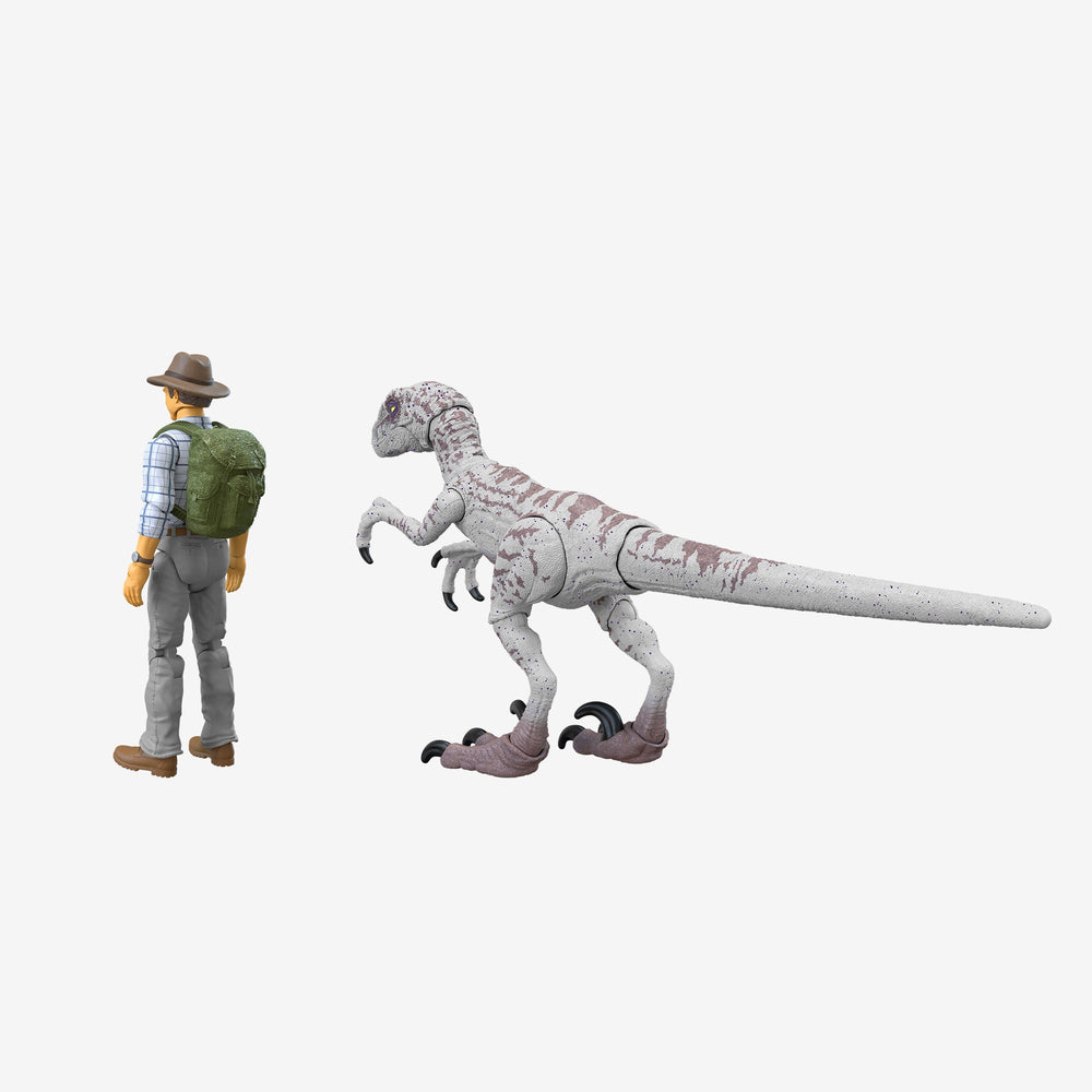 Jurassic World Toys Dr Grant & Raptor Figures Hammond Collection