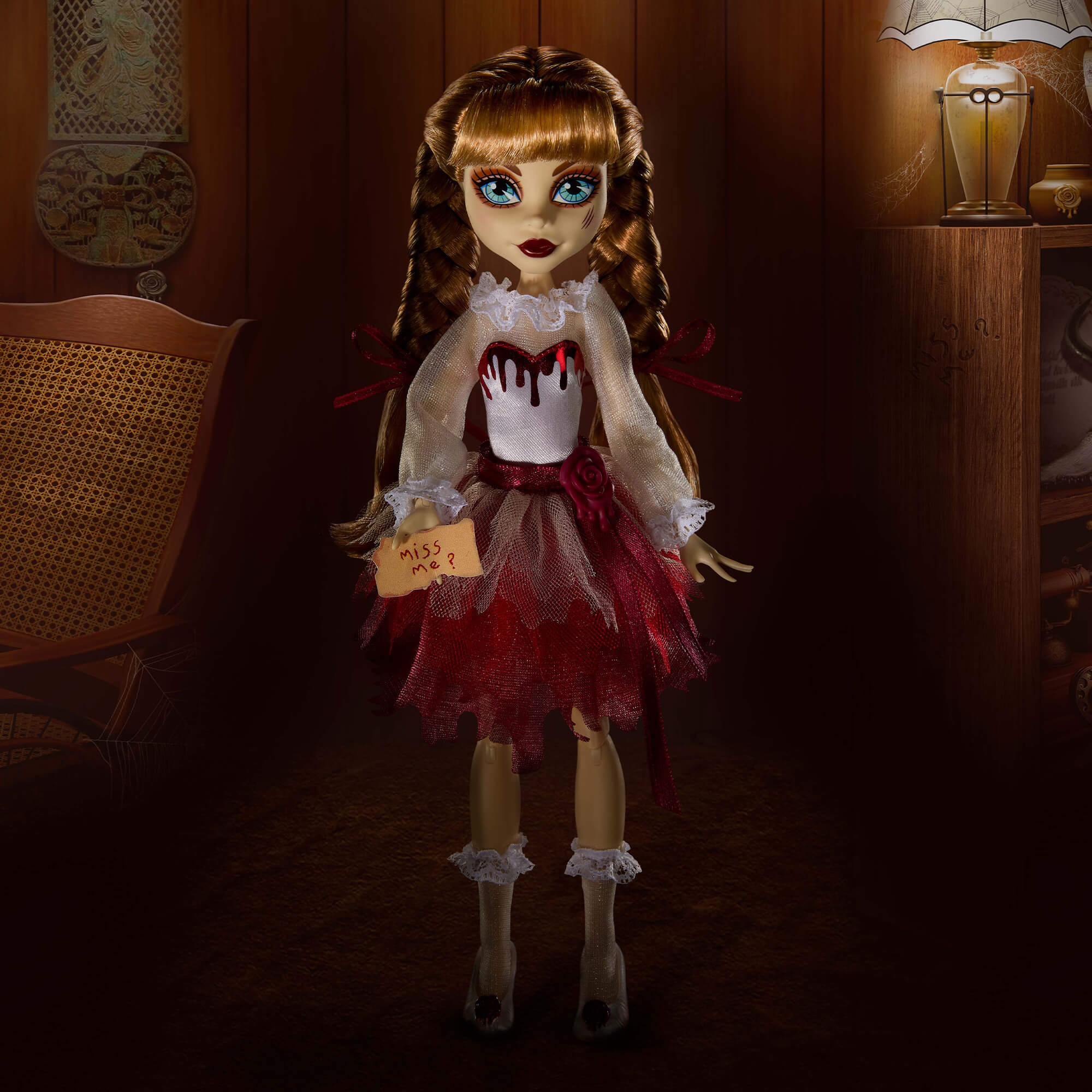 Boneca Spirit Halloween Annabelle em tamanho natural, oficialmente