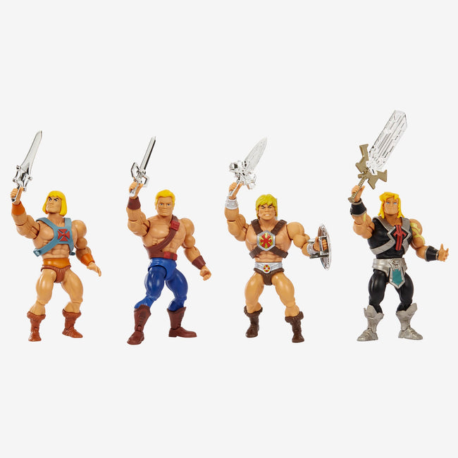 Masters of the Universe Origins He-Man 40th Anniversary 4-Pack