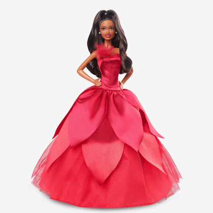 2022 Holiday Barbie, Dark-Brown Hair
