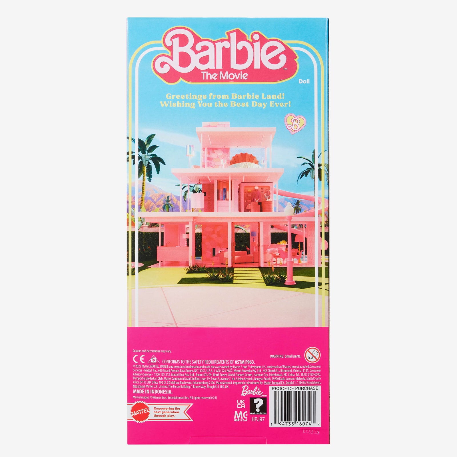 Ken Doll Wearing Pastel Striped Beach Matching Set – Barbie The Movie