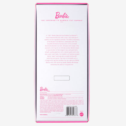 1961 Brownette Bubble Cut Barbie Doll Reproduction