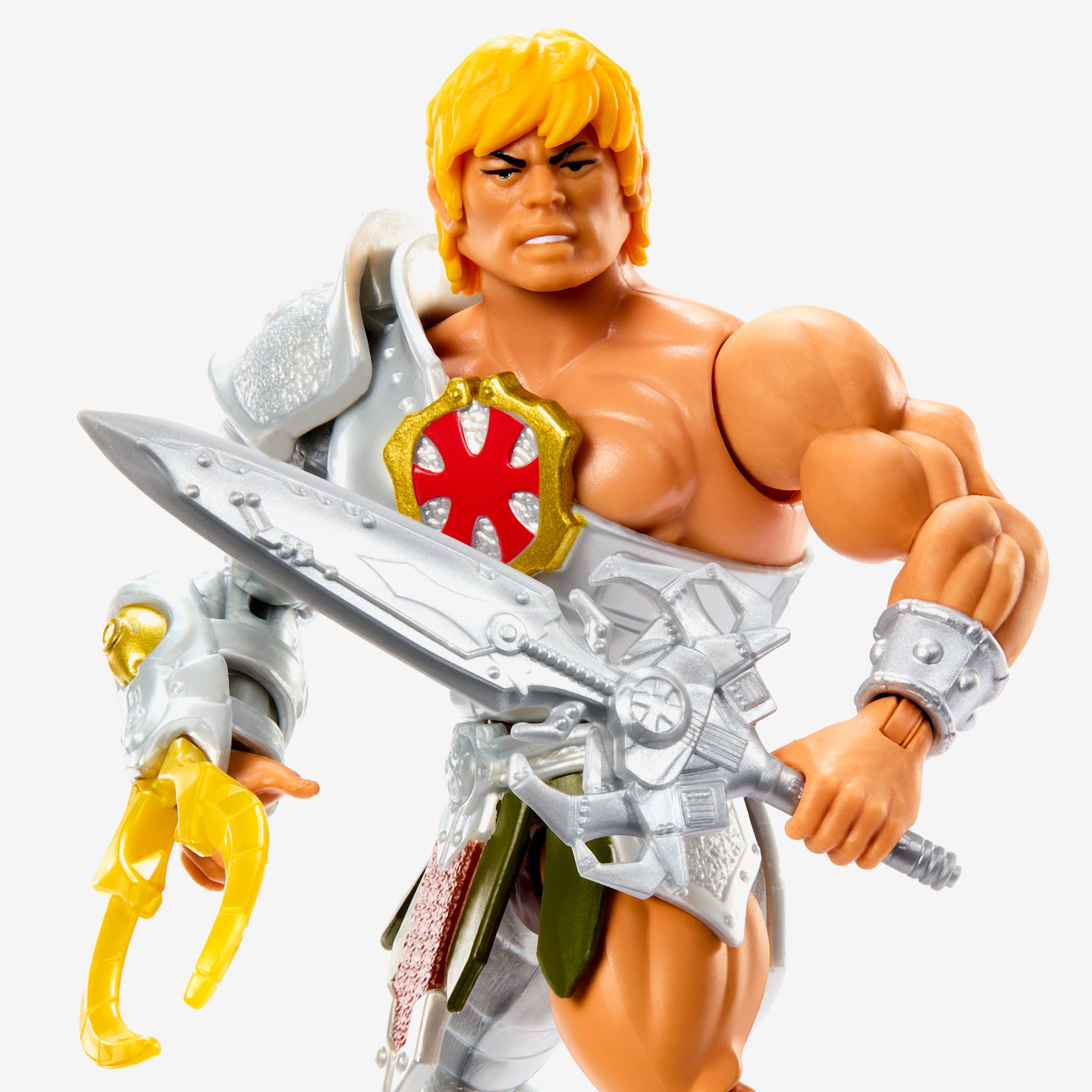 Masters of the universe Origins He-Man Snake Armor Figure Silver