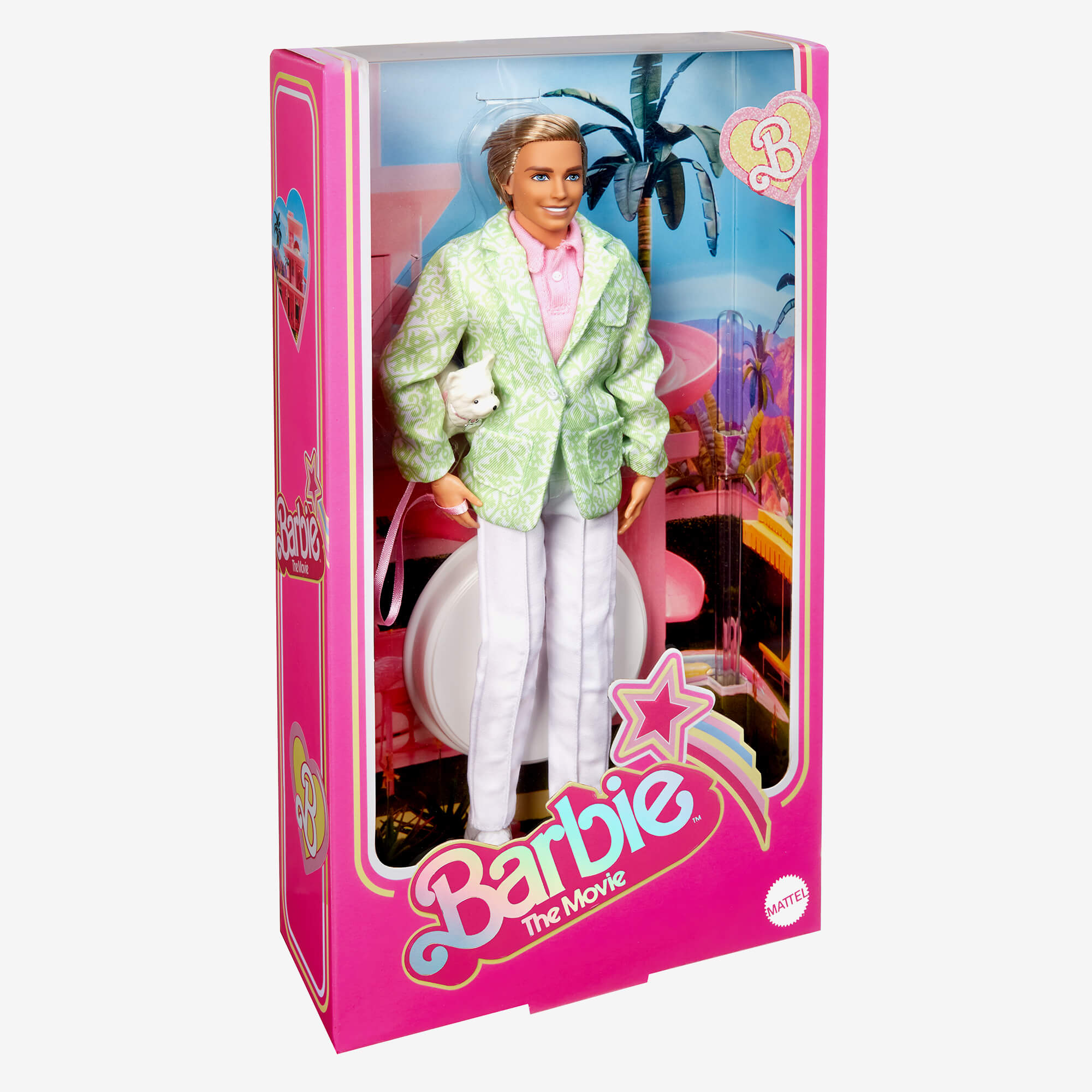 “Sugar’s Daddy” Ken Doll in Pastel Suit With Dog – Barbie The Movie ...