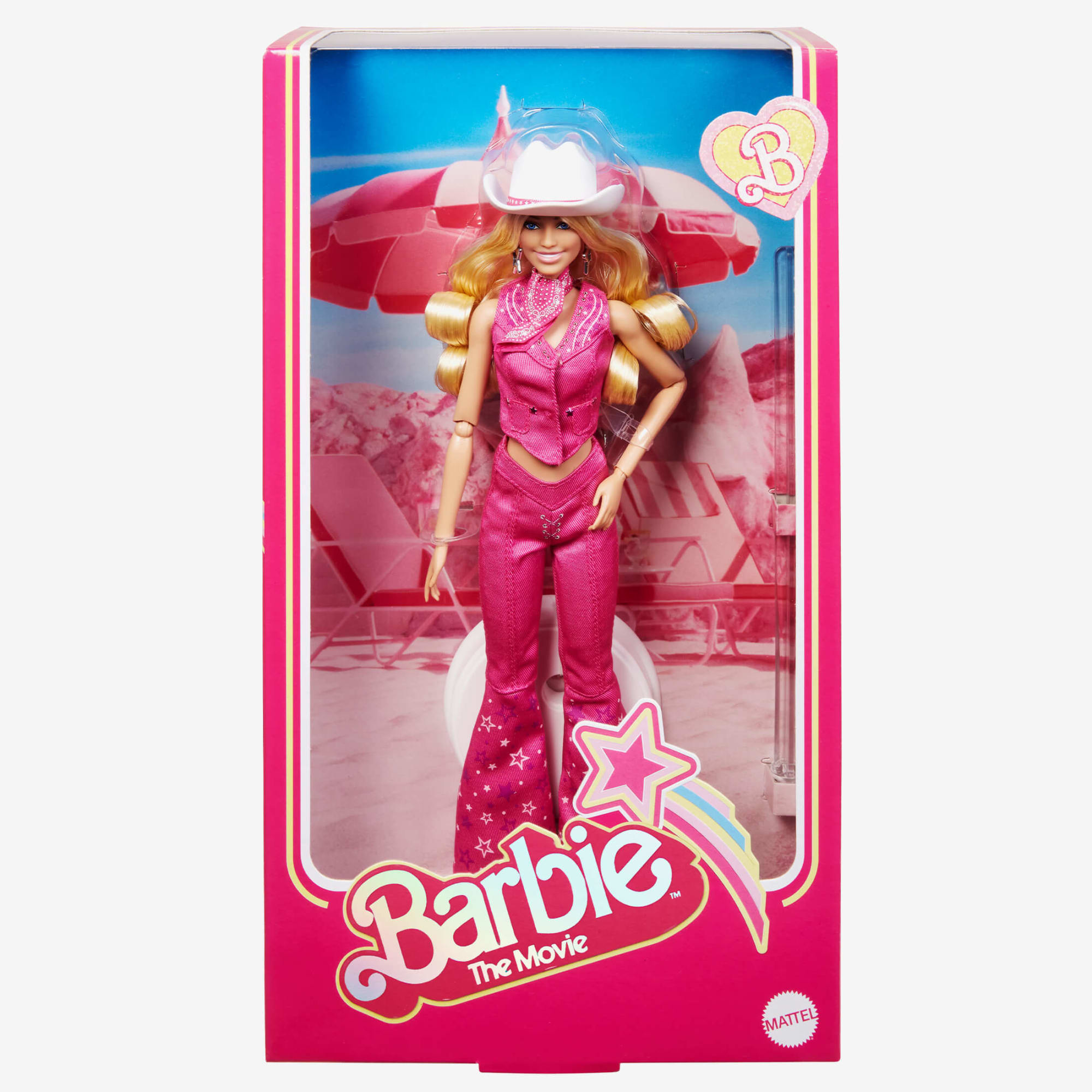 Barbie Poupée à Collectionner Signature Du Film En Tenue De Cow-boy Ken  Gris