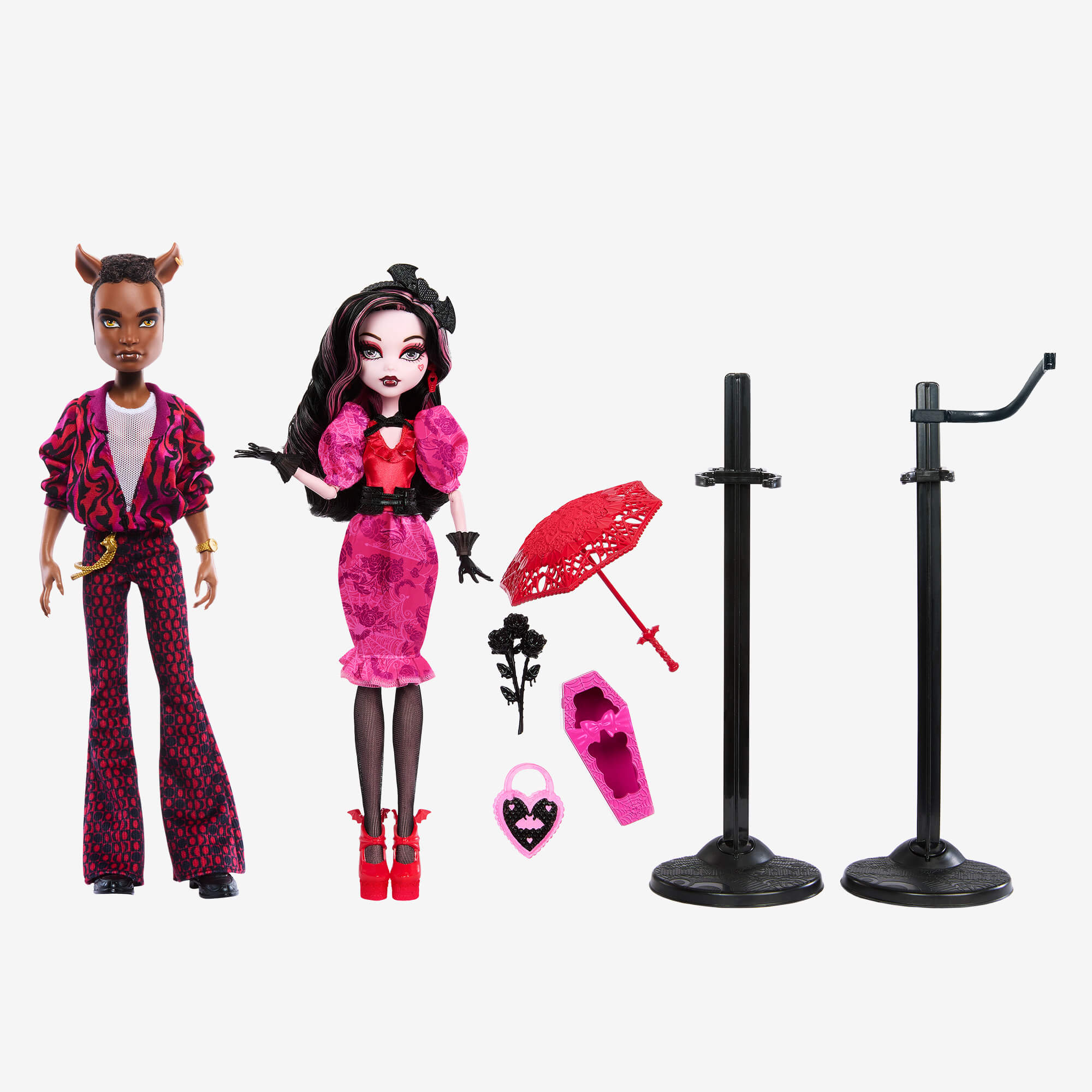 Monster High Draculaura and Clawd Wolf Howliday Love 2-Pack