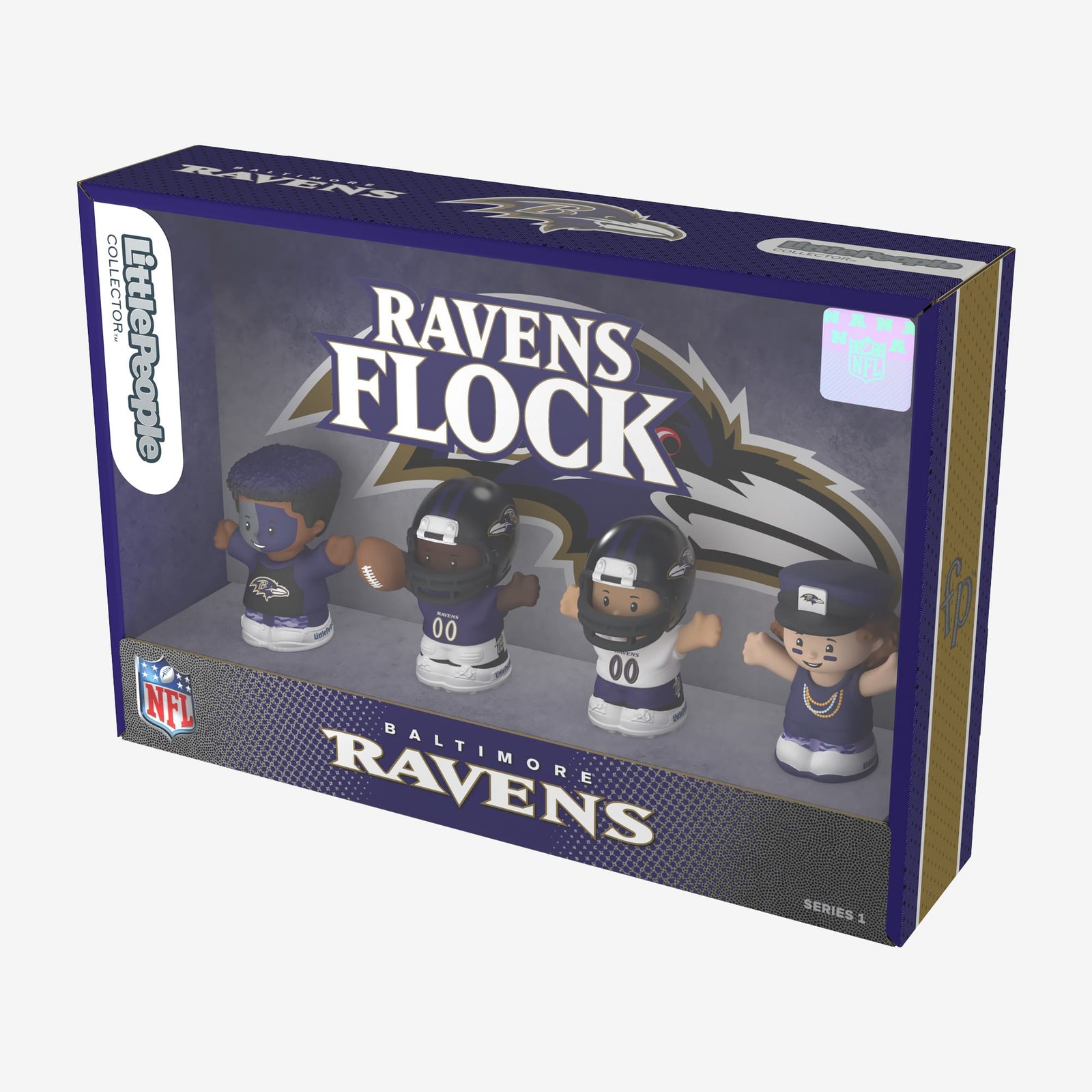 Little People Collector x NFL Baltimore Ravens Set