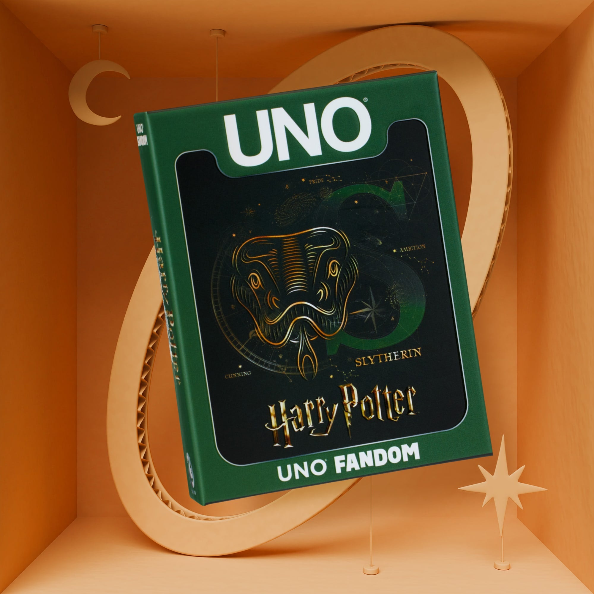 UNO Fandom Harry Potter Slytherin Game Deck
