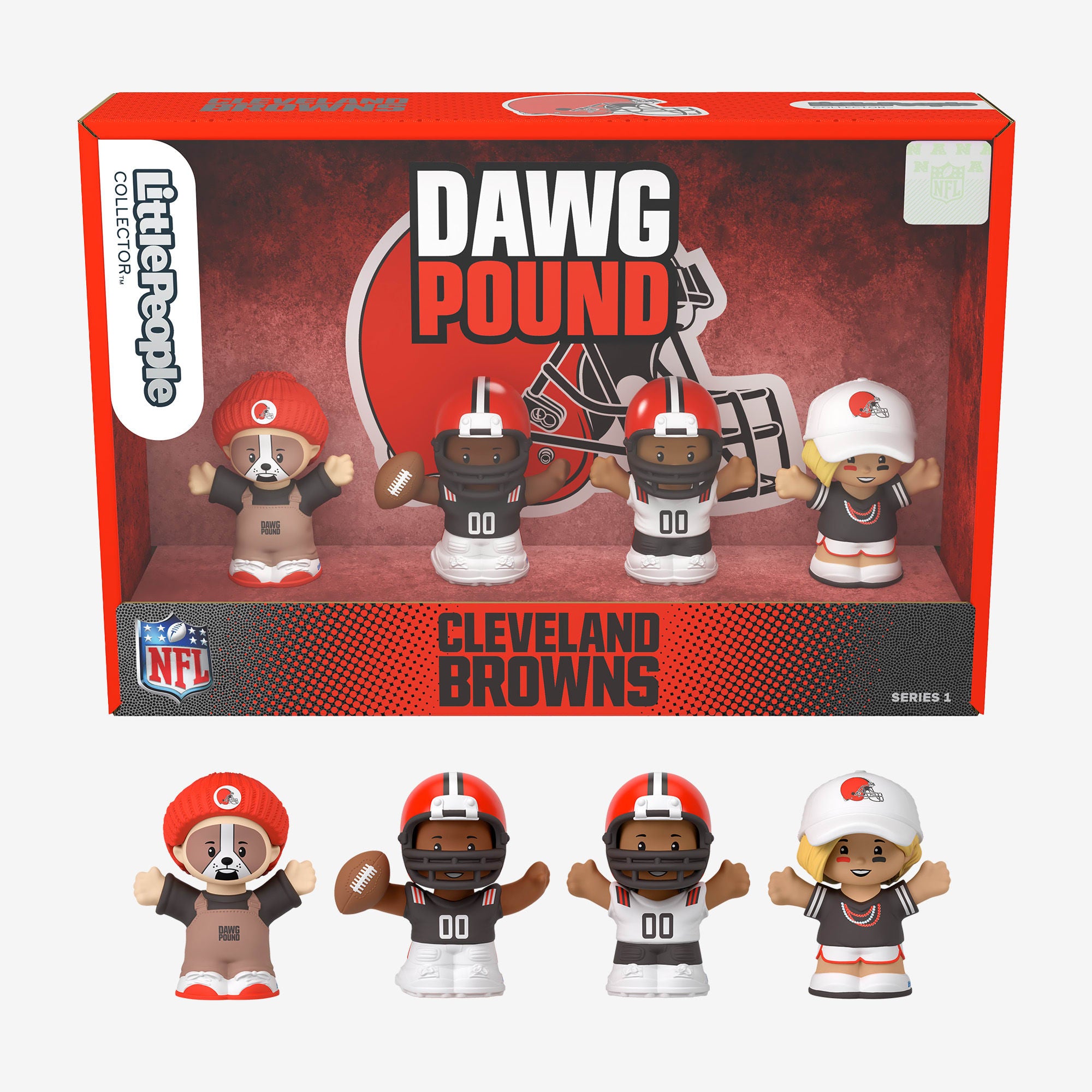 Little People Collector x NFL Cleveland Browns Set