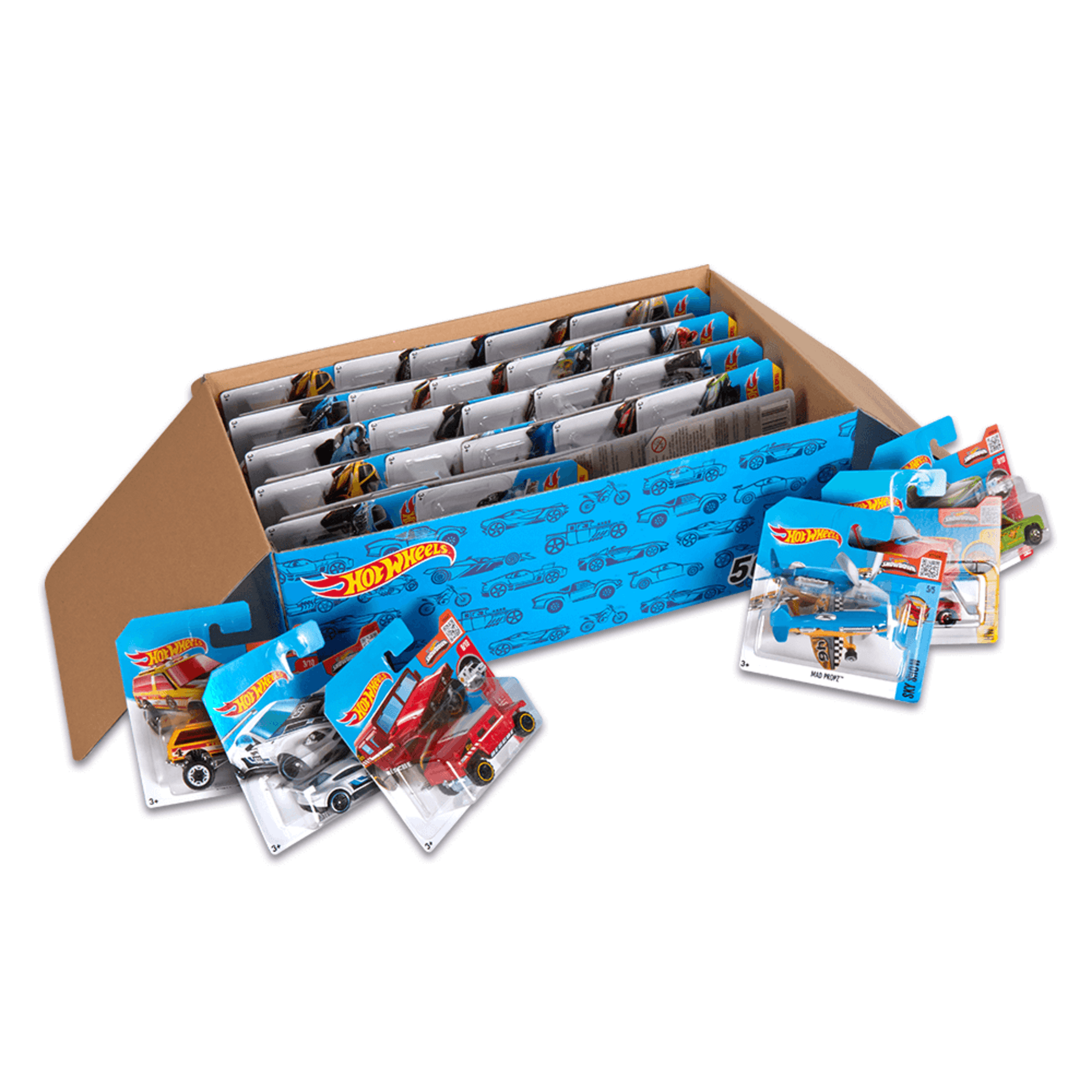 Hot Wheels Mainline 100-Car Case Pack – Mattel Creations