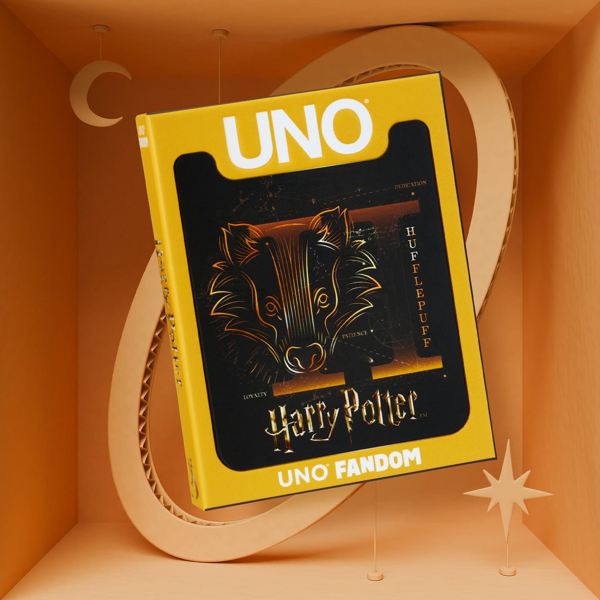 UNO Fandom Harry Potter Hufflepuff Game Deck