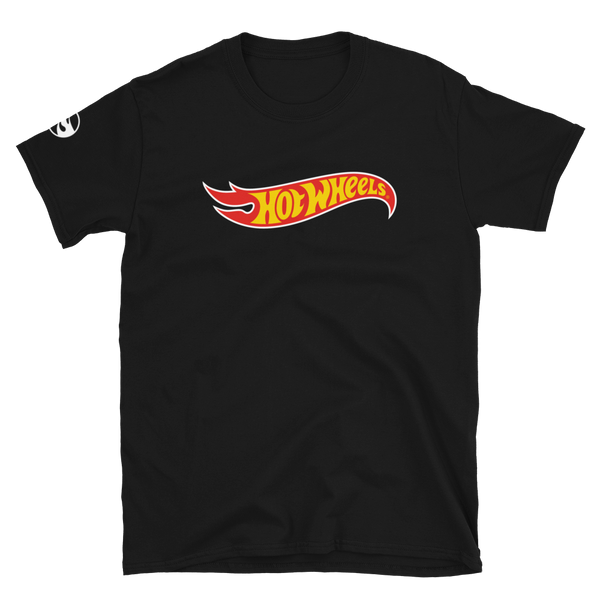 Hot Wheels キャップ Tシャツ セット Hot Wheels Core Logo Short-Sleeve Black Unisex T-Shirt | Mattel