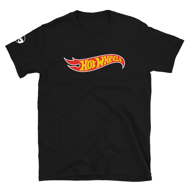 Hot Wheels Core Logo Short-Sleeve Black Unisex T-Shirt