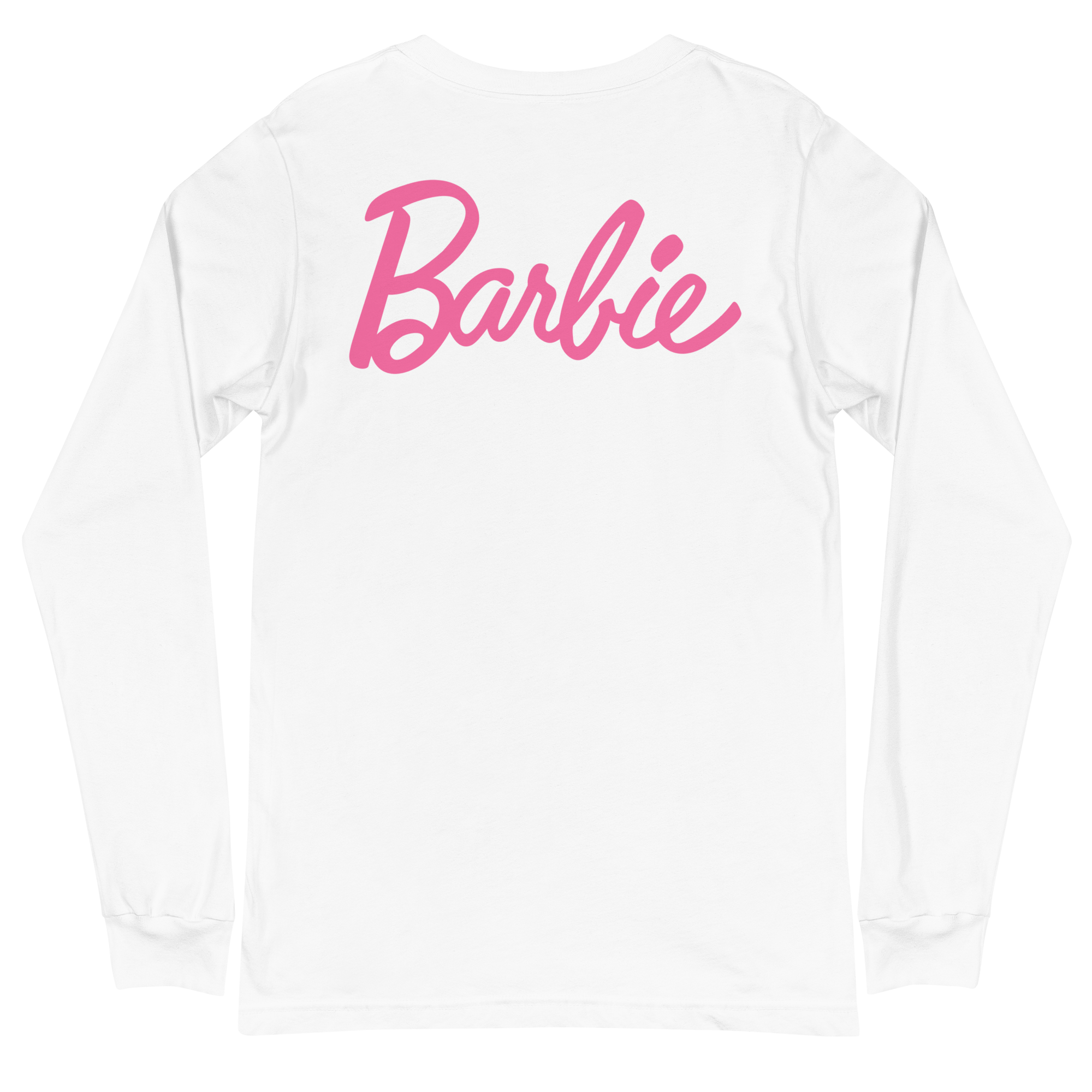 Pink and white barbie top shirt