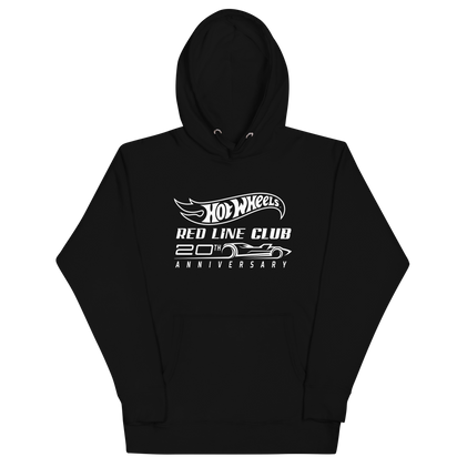 Hot Wheels® Red Line Club® 20th Anniversary Silhouette Logo Black Hoodie