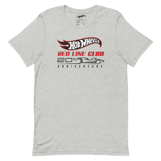 Hot Wheels® Red Line Club® 20th Anniversary Silhouette Logo – Heather Grey Shirt