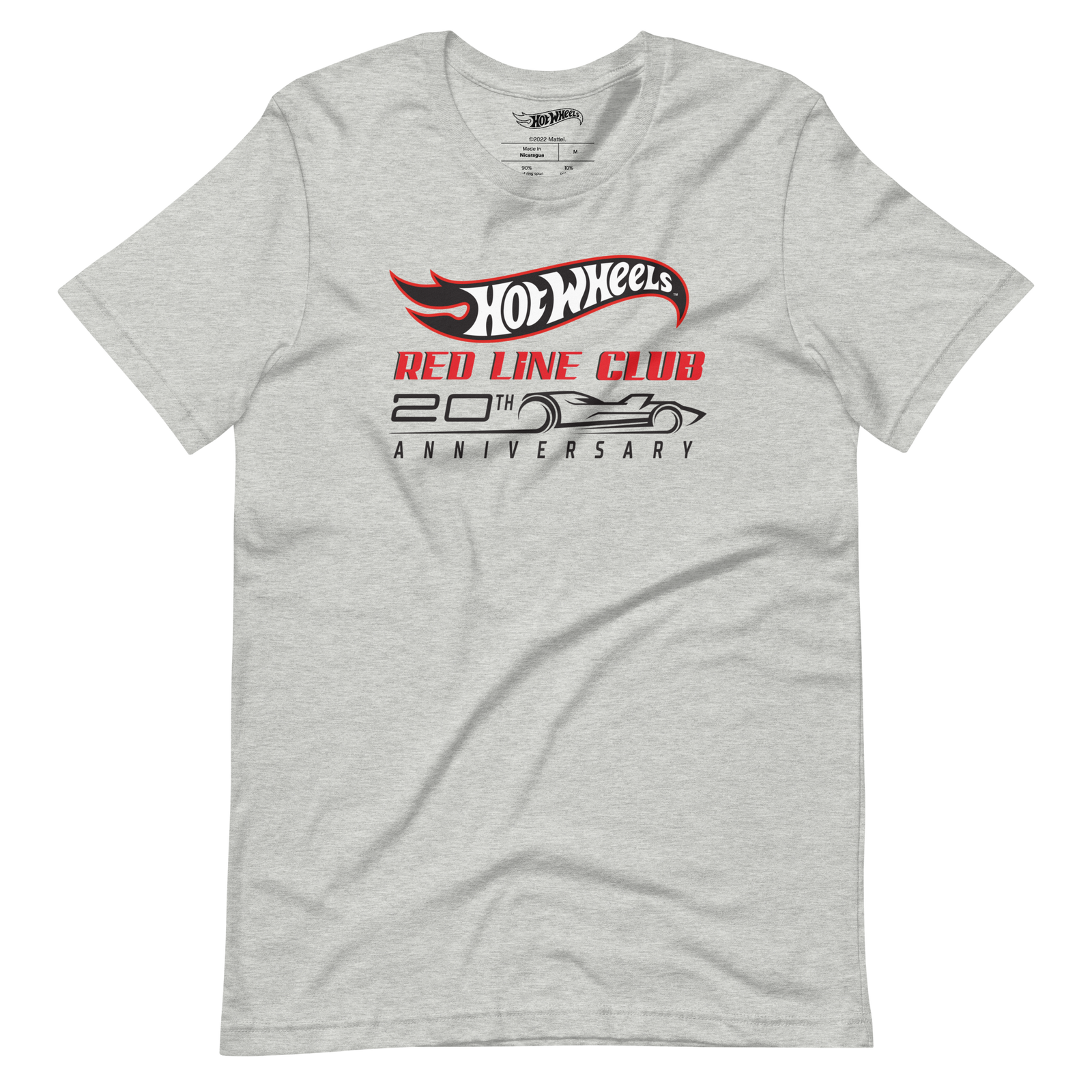 Hot Wheels® Red Line Club® 20th Anniversary Silhouette Logo – Heather Grey Shirt