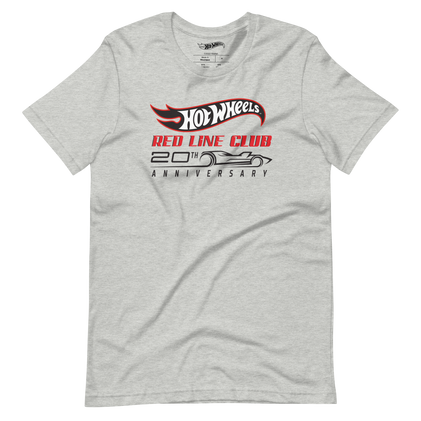 Hot Wheels® Red Line Club® 20th Anniversary Silhouette Logo – Heather Grey Shirt