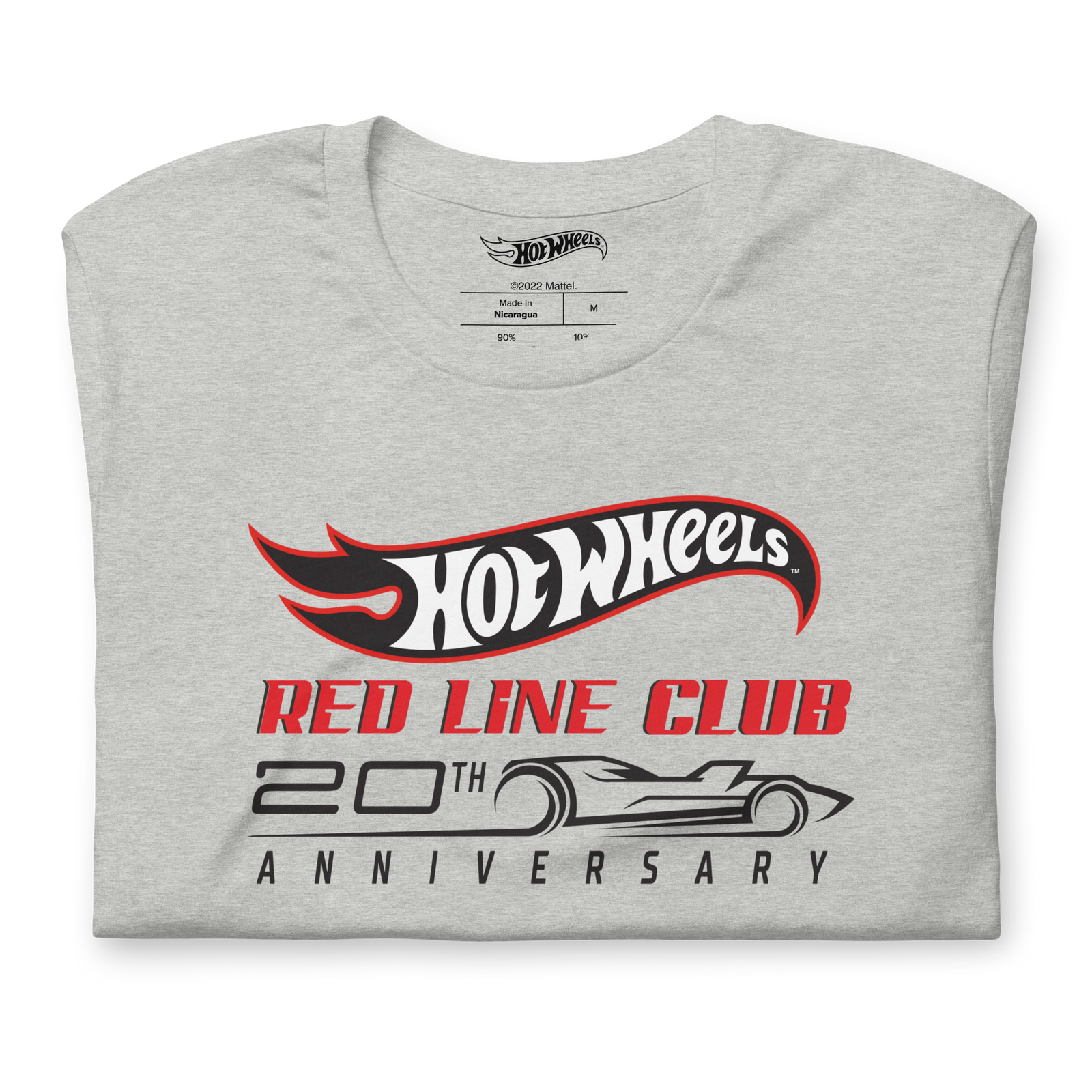Hot Wheels® Red Line Club® 20th Anniversary Silhouette Logo – Heather Grey Shirt