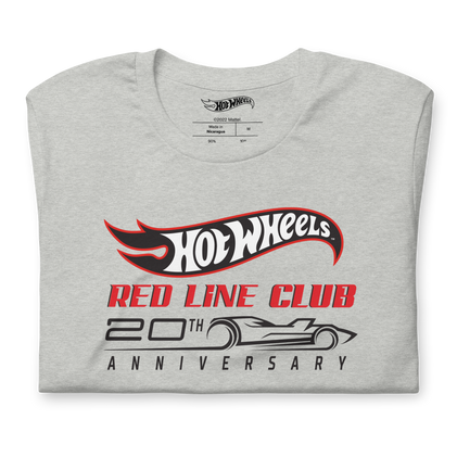 Hot Wheels® Red Line Club® 20th Anniversary Silhouette Logo – Heather Grey Shirt