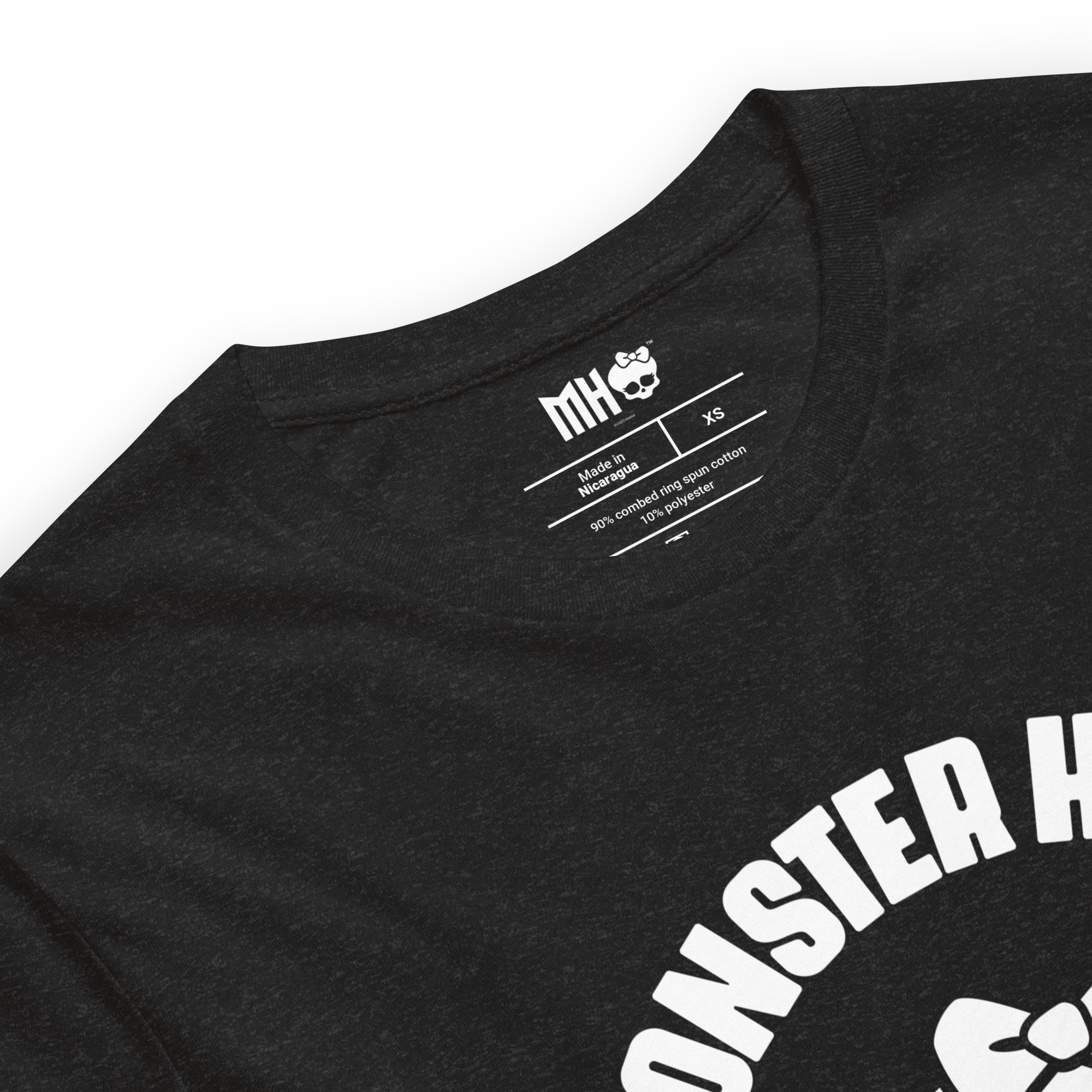 Monster High Fang Club Short Sleeve T-Shirt in Black Heather