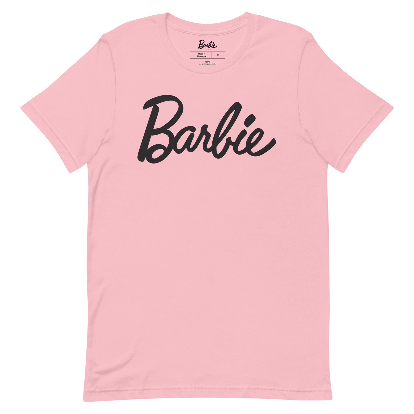 Barbie Script Logo Unisex Pink T-Shirt